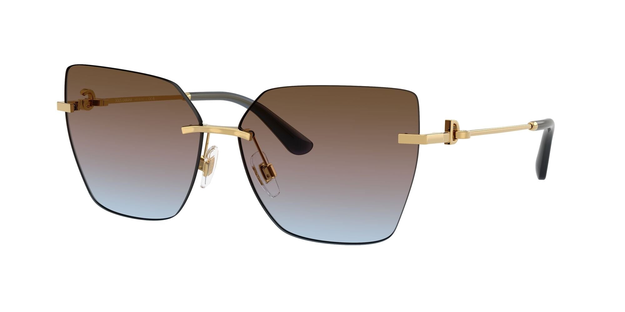 DG2321 02/48 gold/azure pink brown gradient lens