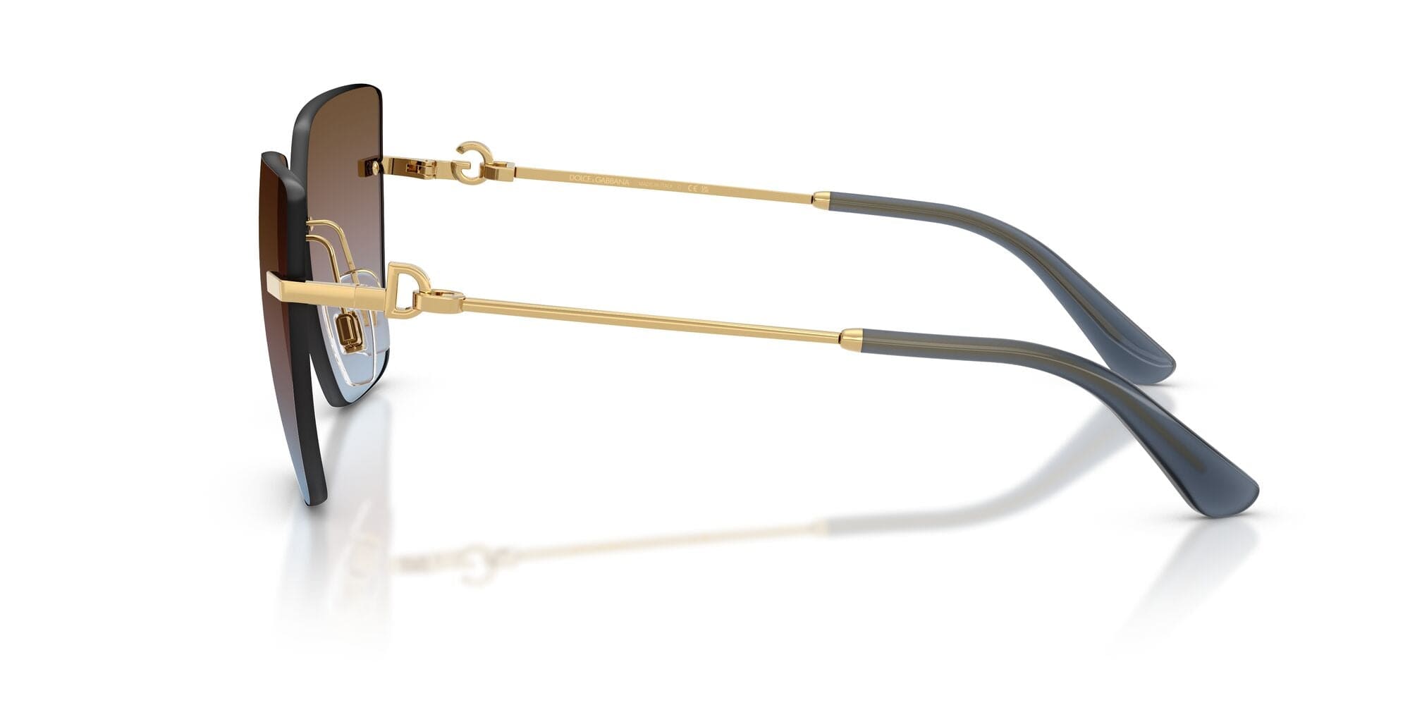 DG2321 02/48 gold/azure pink brown gradient lens