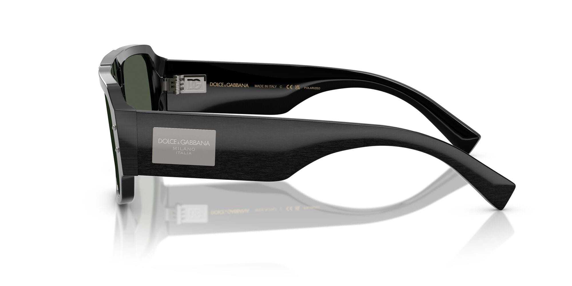 DG4482 28209A brushed black w/dark green polarised lens