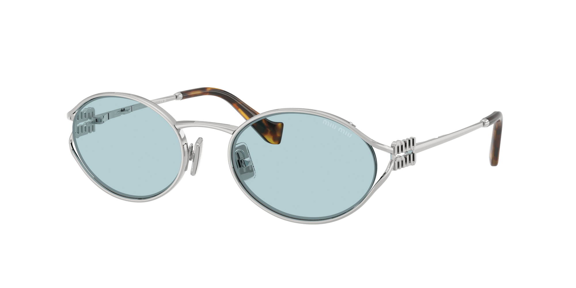 SMU52YS 1BC20R silver/light blue lens
