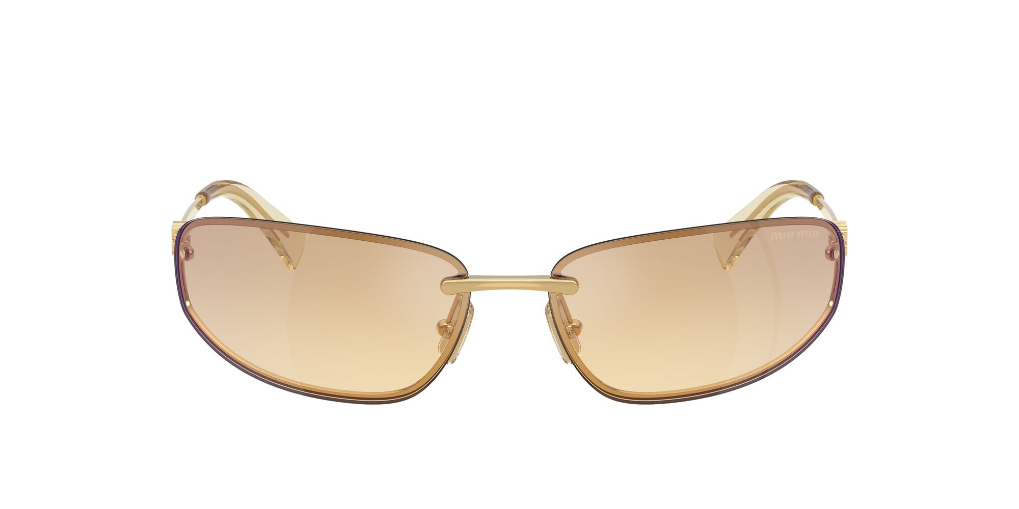 SMUA50S 5AK7R1 gold/yellow gradient grey mirror blue lens