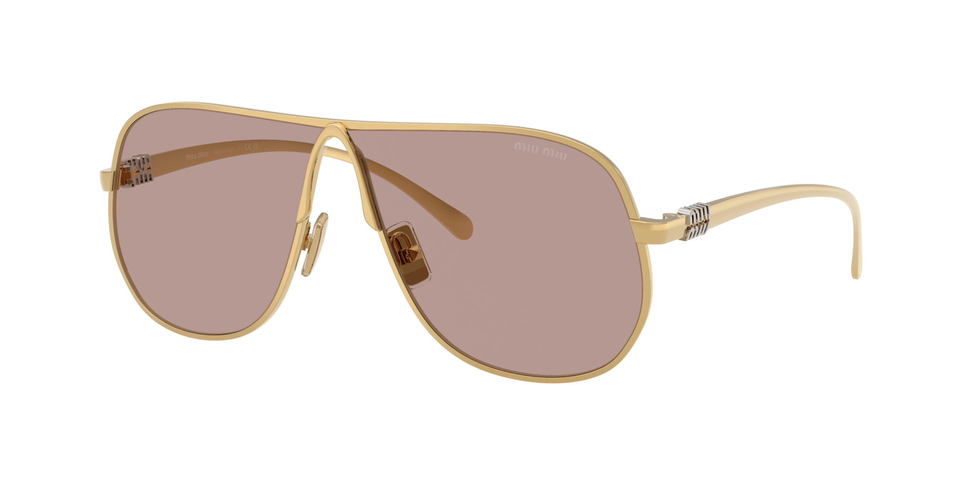 SMUA56S 5AK 20I gold/light purple brown lens