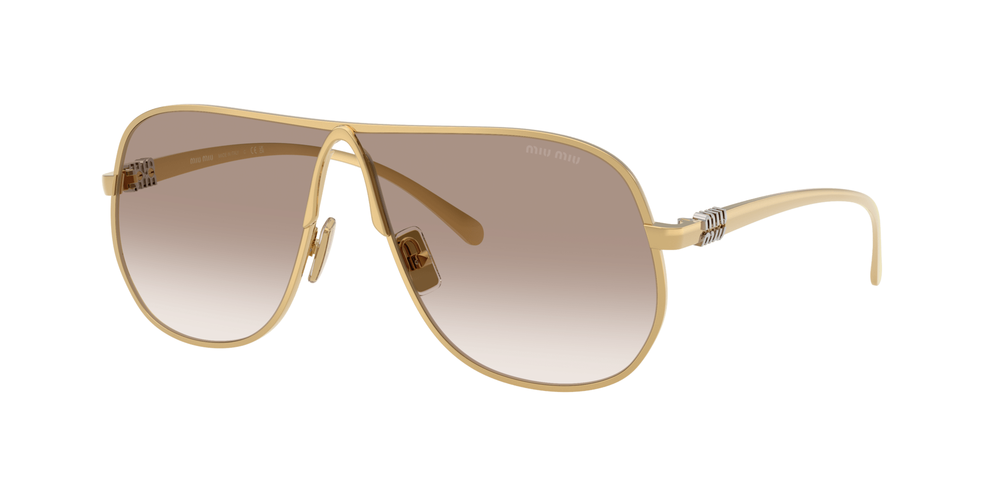 SMUA56 5AK 90L gold/clear gradient brown lens