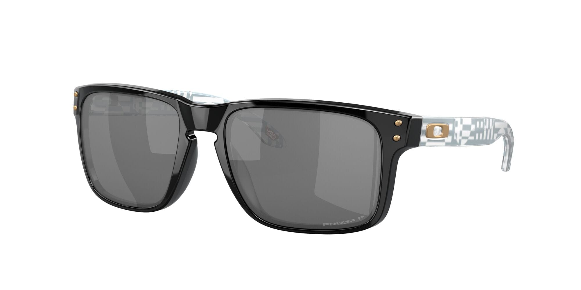 Holbrook 9102Y7 black prizm matte clear print black polarised lens