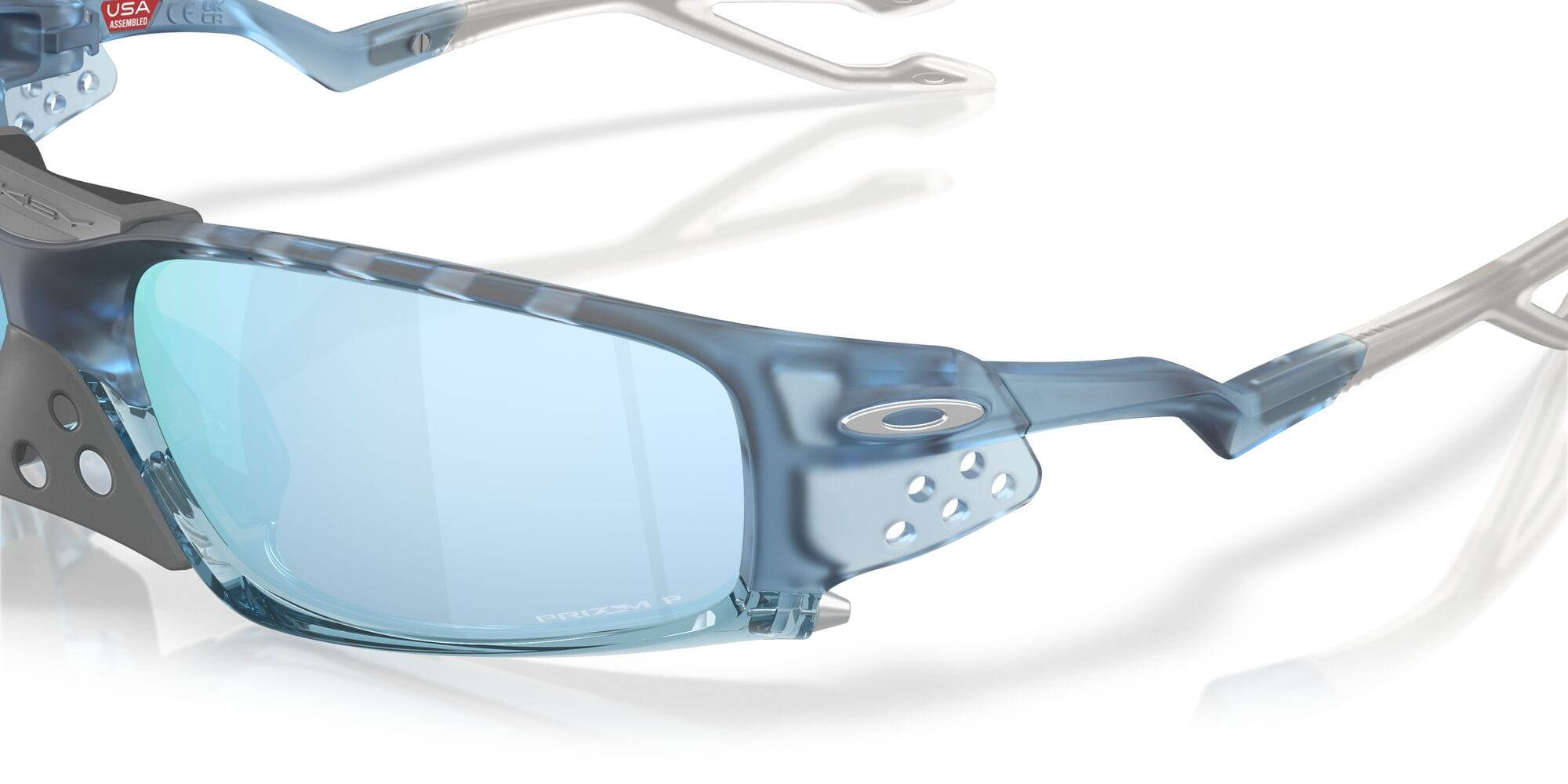 Plantaris Square 952908 matte transparent stonewash/prizm deep water polarised lens