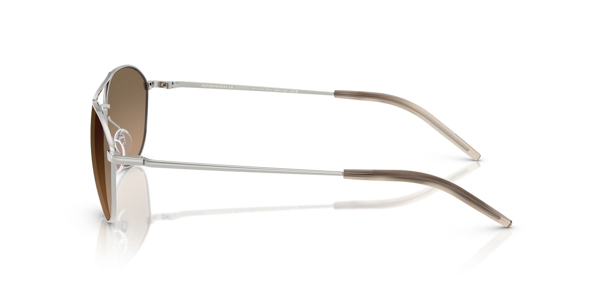 0OV1358S 5036GN (57) Aero ii silver/sandstone gradient polarised lens