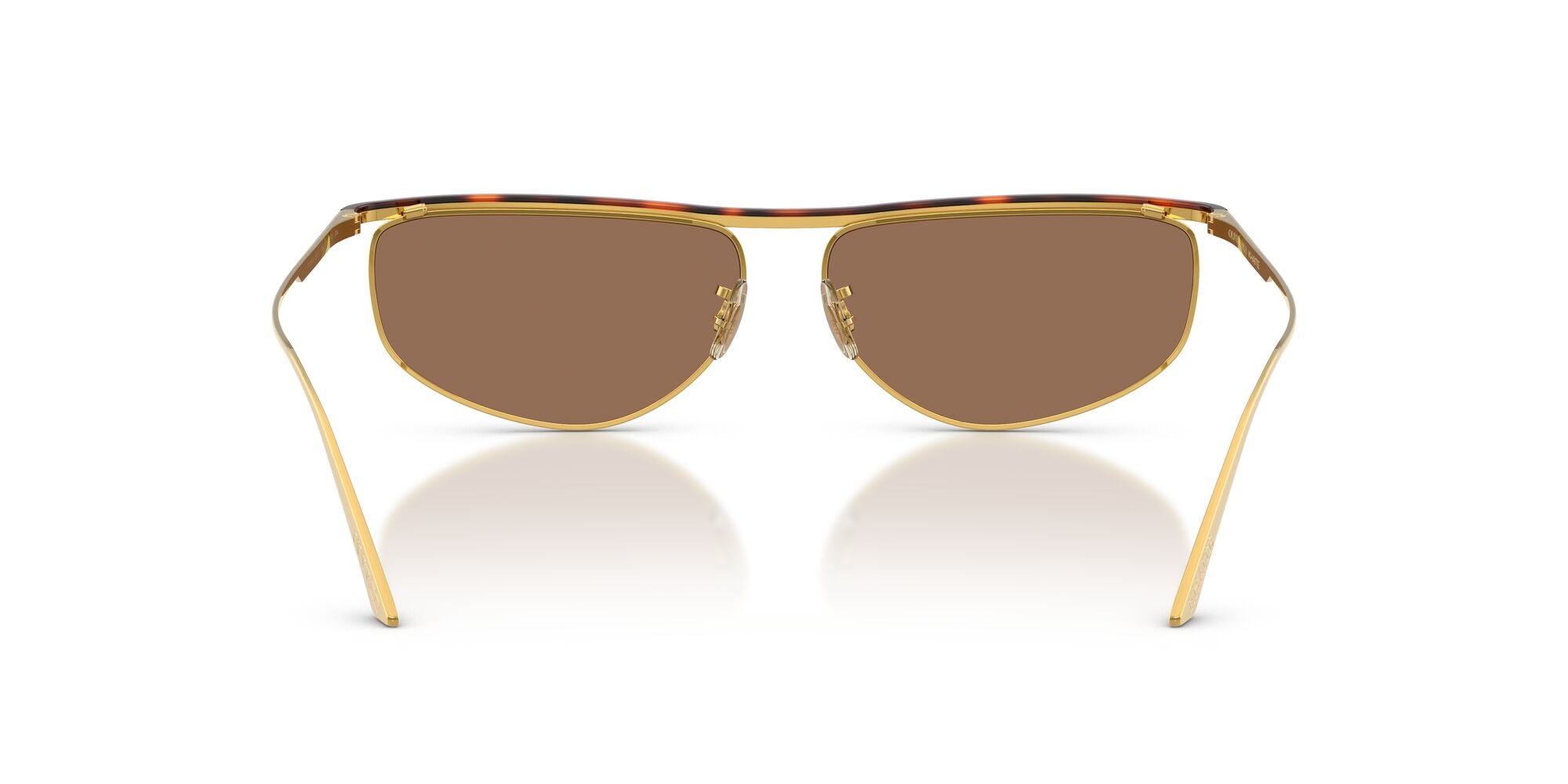 OV1367S 533273 Khaite size 59 gold dark mahogany/brown lens