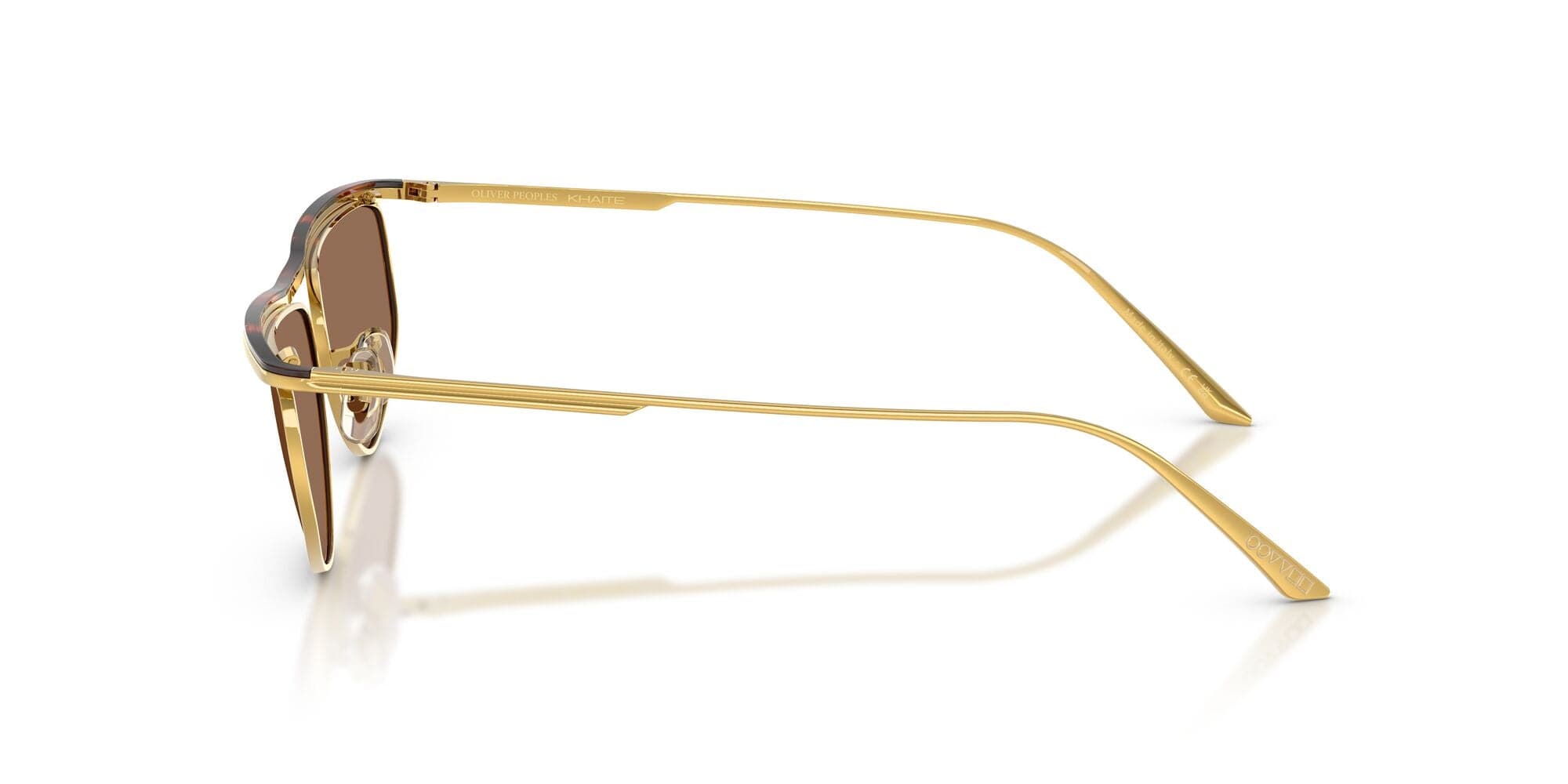 OV1367S 533273 Khaite size 59 gold dark mahogany/brown lens