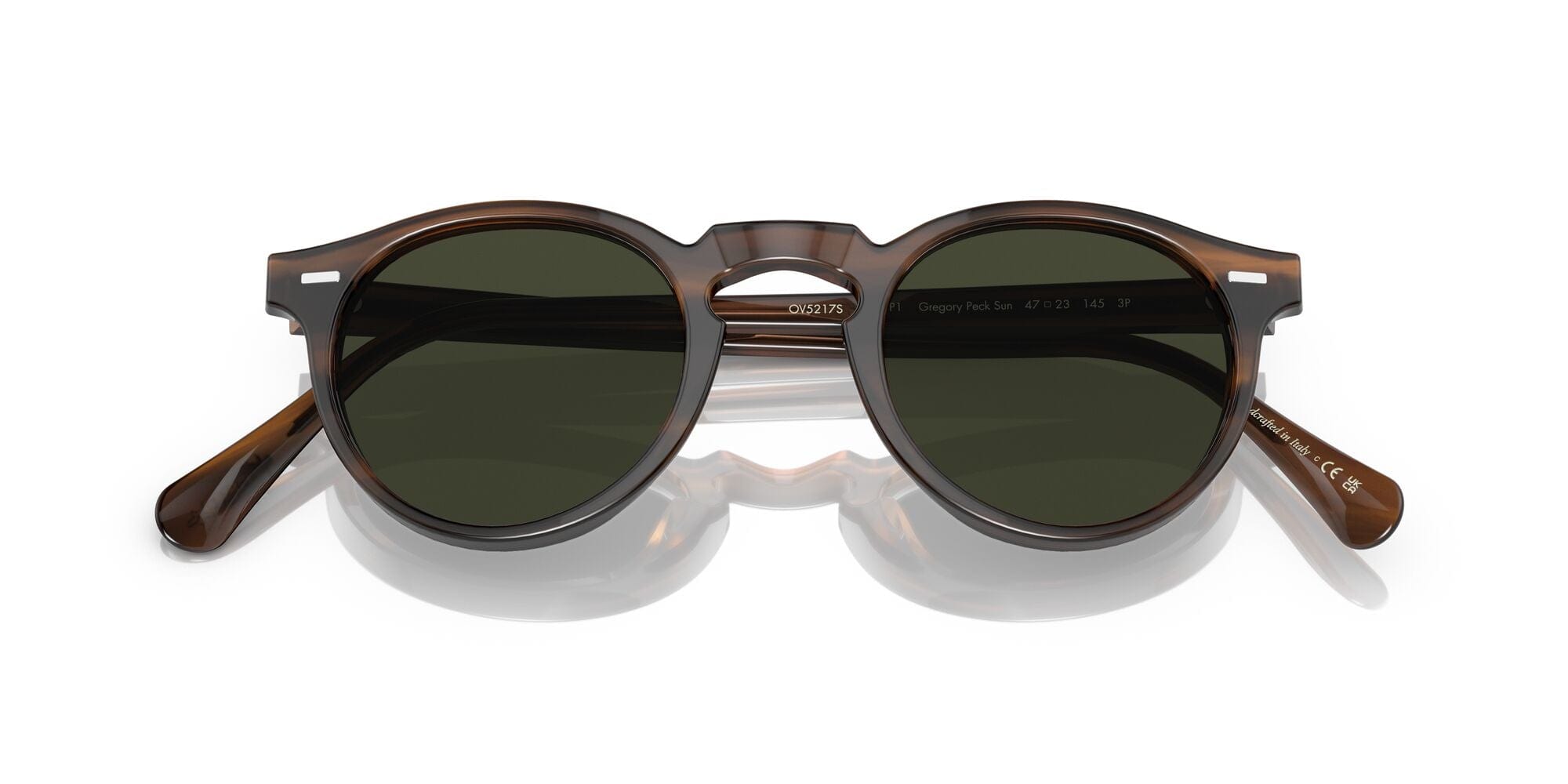 0OV5217S 1724P1 (47) Gregory Peck tuscany tortoise w/G.15 polarised lens