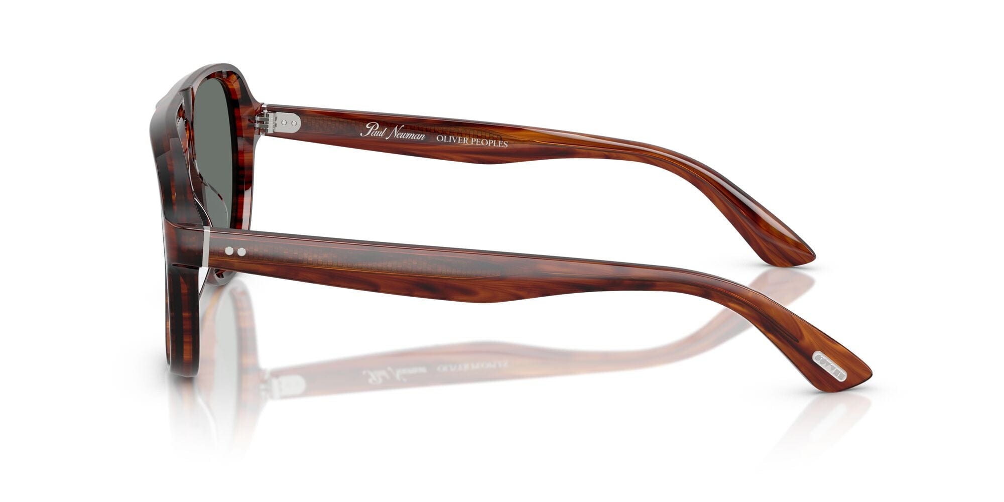 0OV5581SU 1721W5 Paul Newman dark amber smoke/regal blue lens