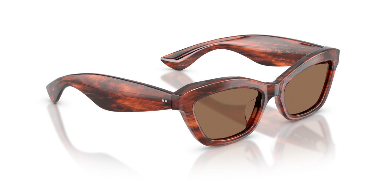 0OV5637SU 172573 vintage red tortoise/brown lens sunglasses