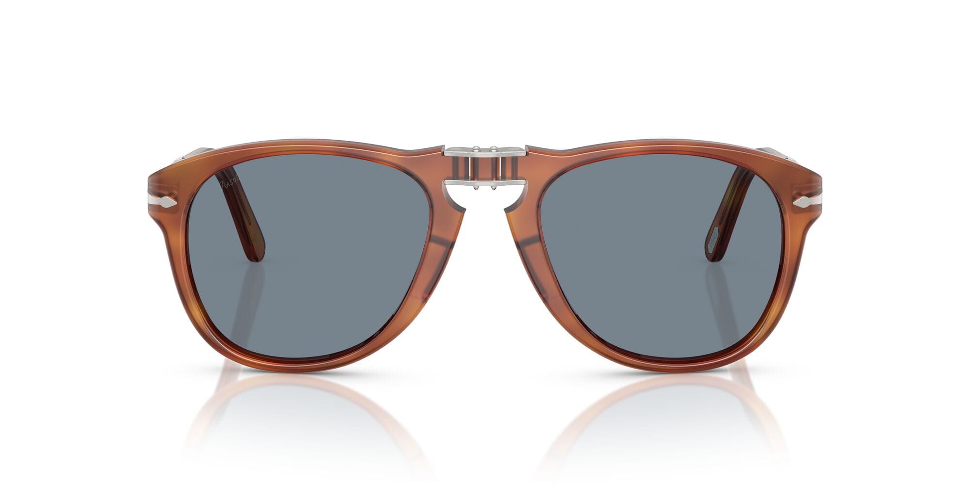 PO0714SM 96/56 size 54 Steve Mcqueen folding light havana/light blue lens