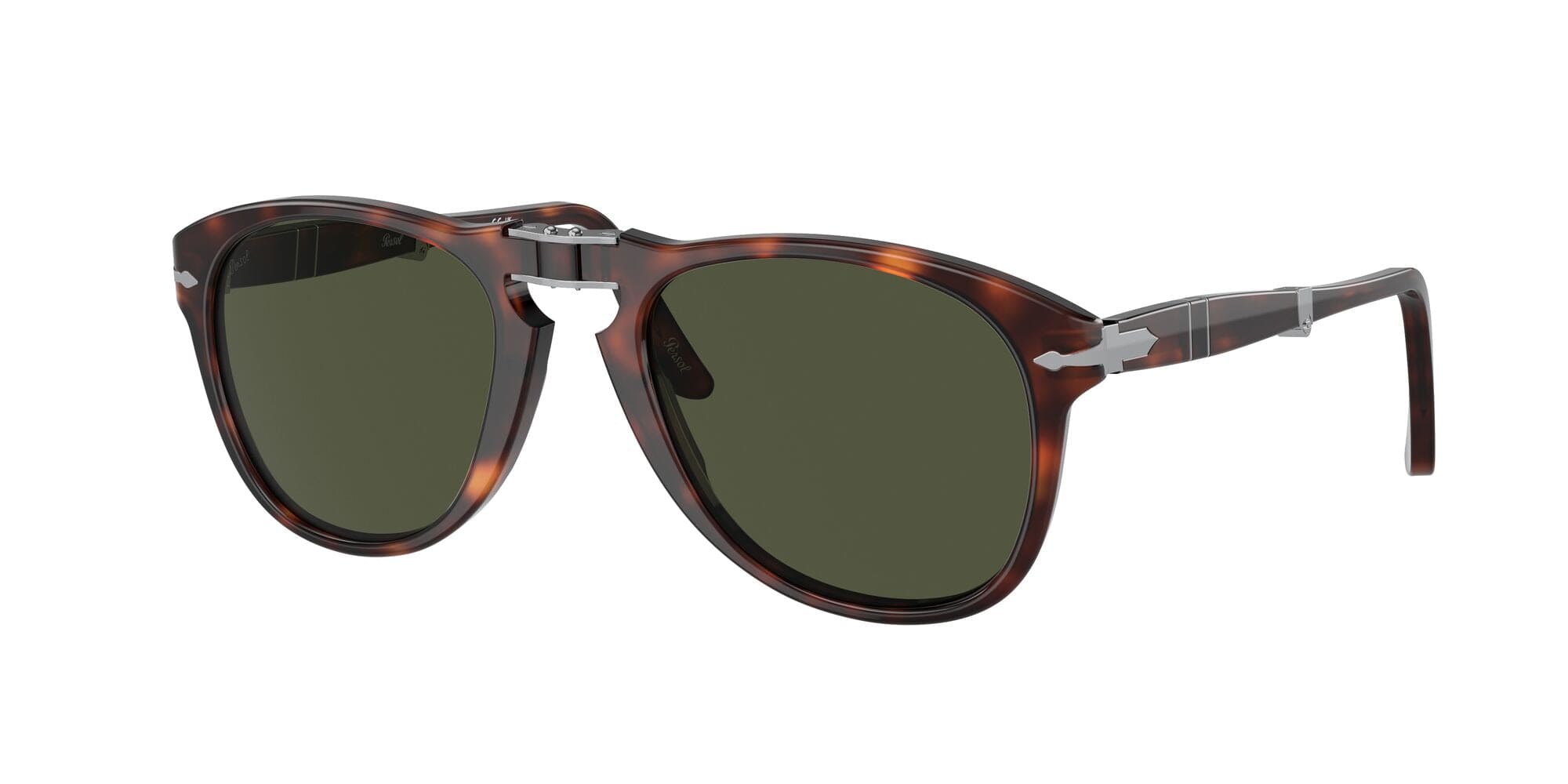 PO0714 24/31 size 52 folding havana/green lens