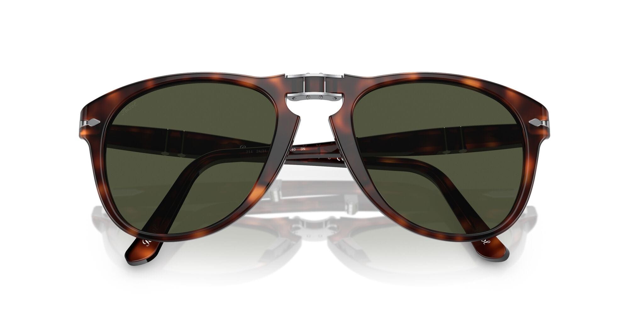 PO0714 24/31 size 52 folding havana/green lens