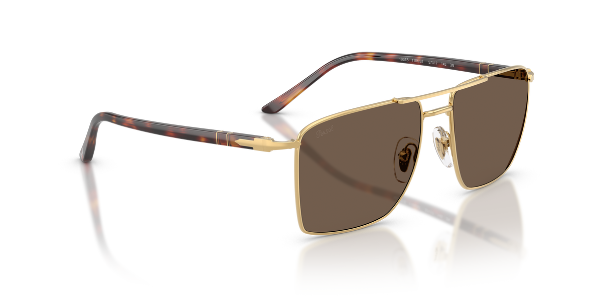PO1031S 11568T gold plating/dark brown lens sunglasses