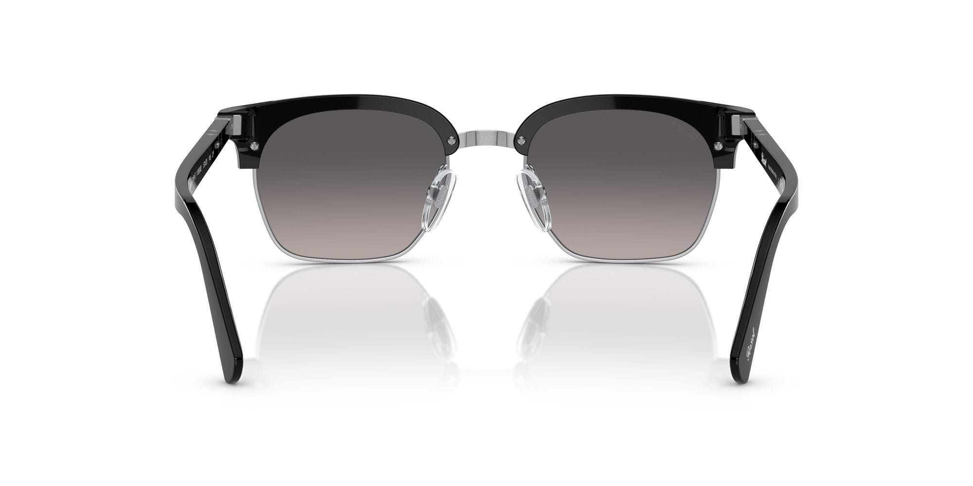 PO3199S 1106m3 size 53 black silver polarised grey gradient lens