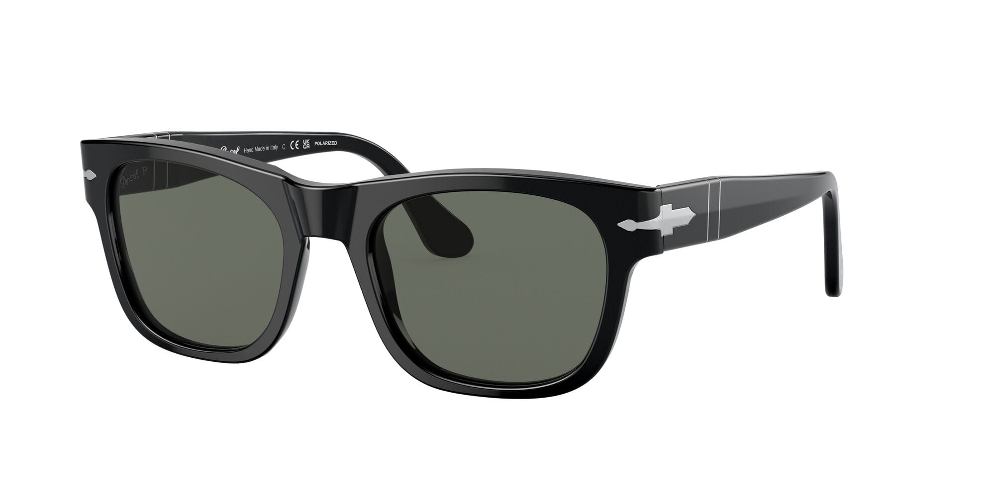 PO3269S 95/58 size 52 black/green polarised lens