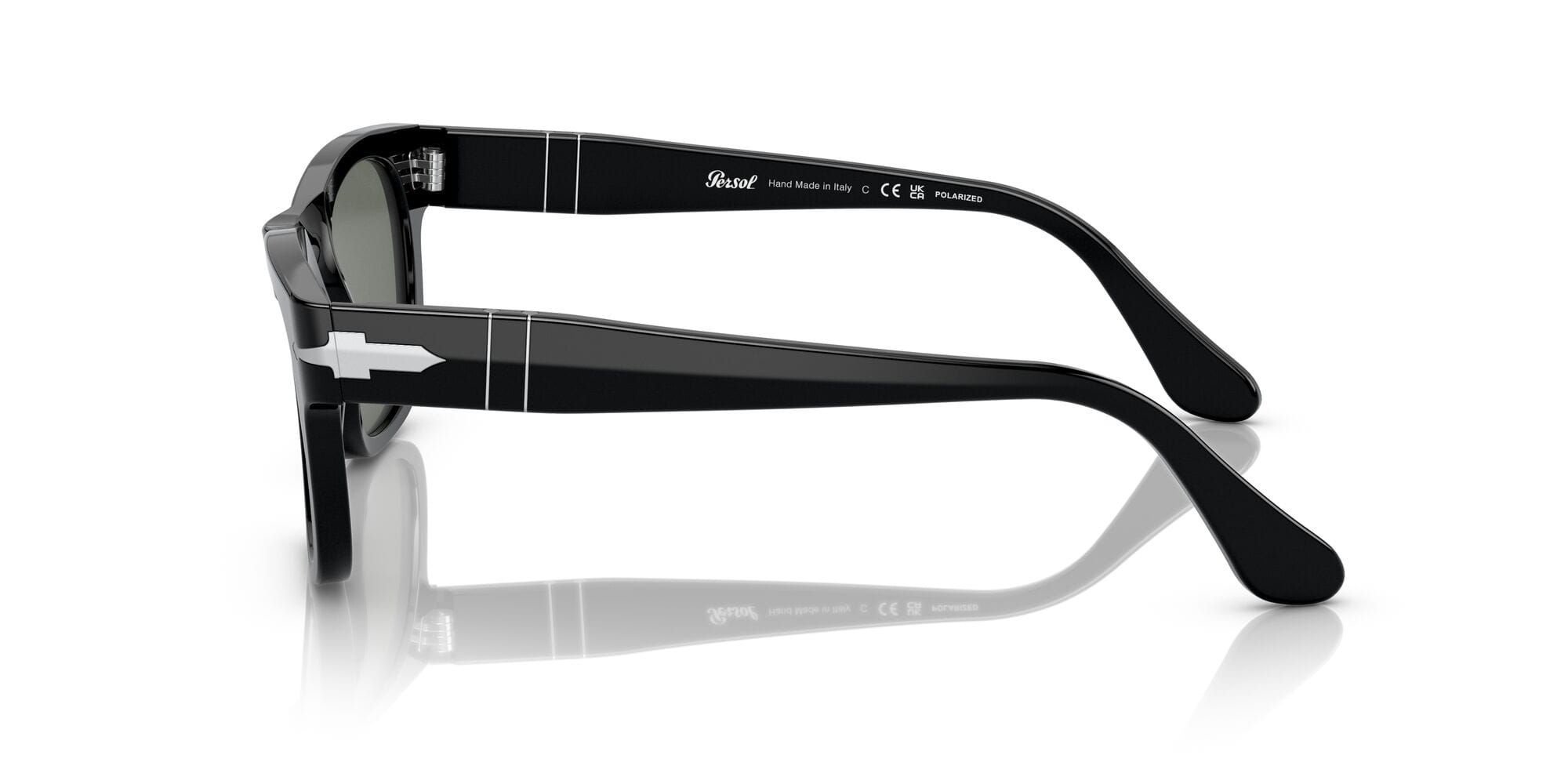 PO3269S 95/58 size 52 black/green polarised lens