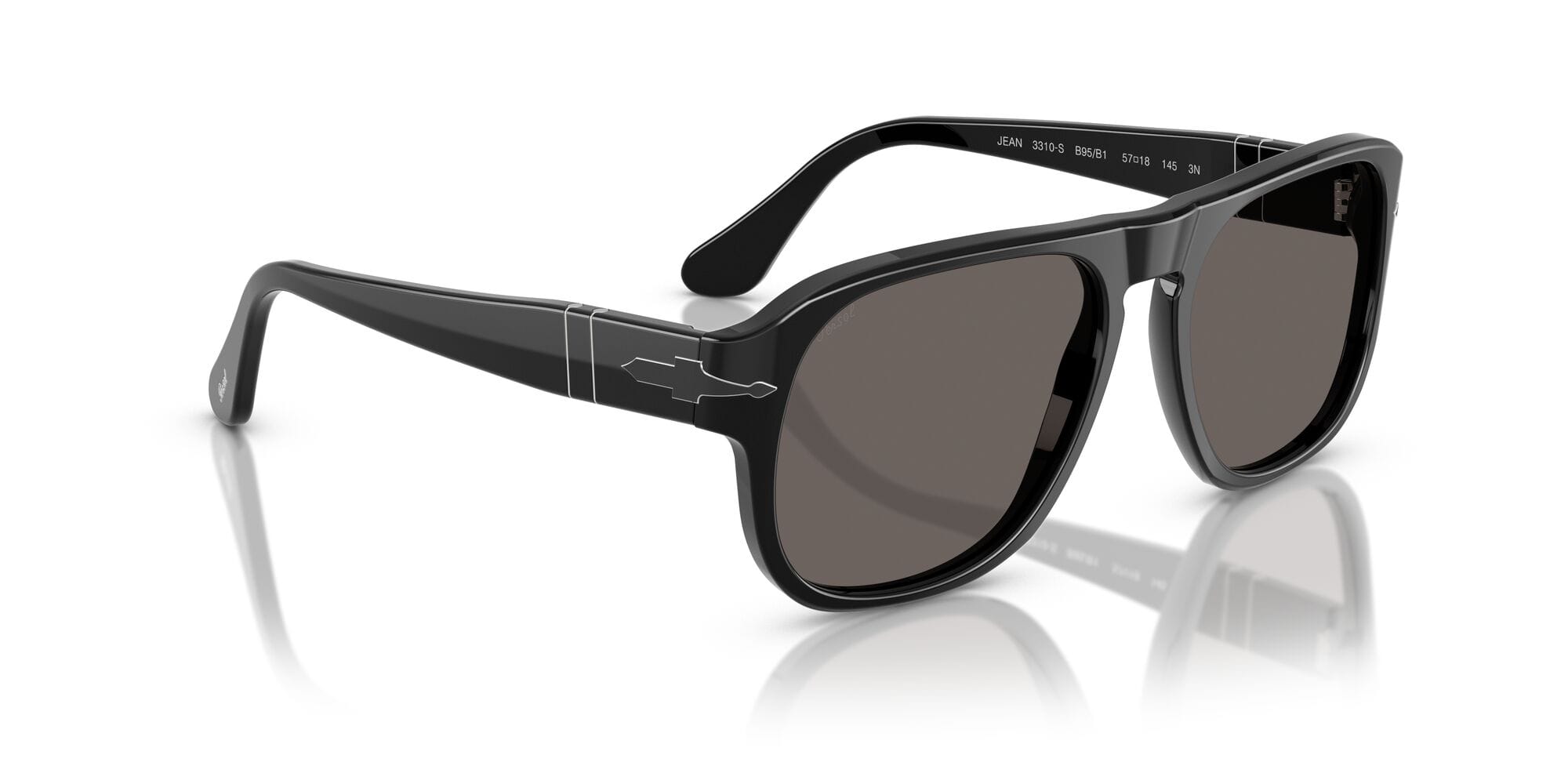 PO3310S B95/B1 size 57 black/dark grey lens