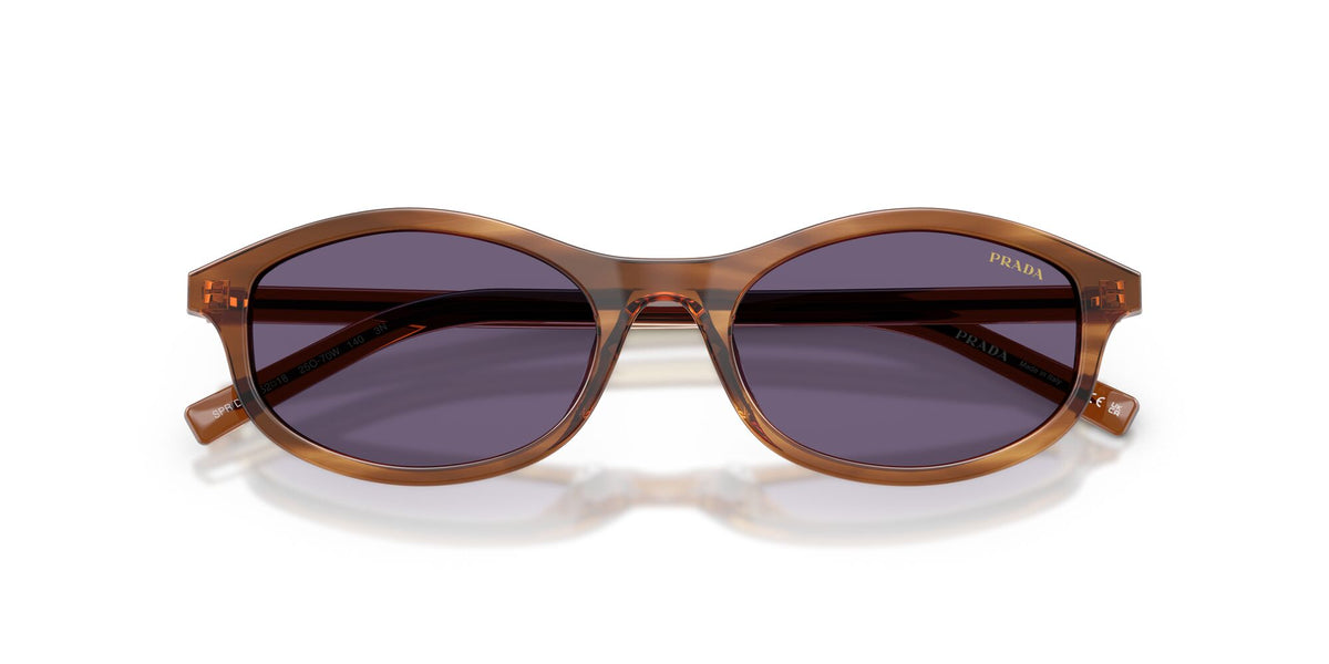 SPRD17S 25070W striped rosewood/violet lens