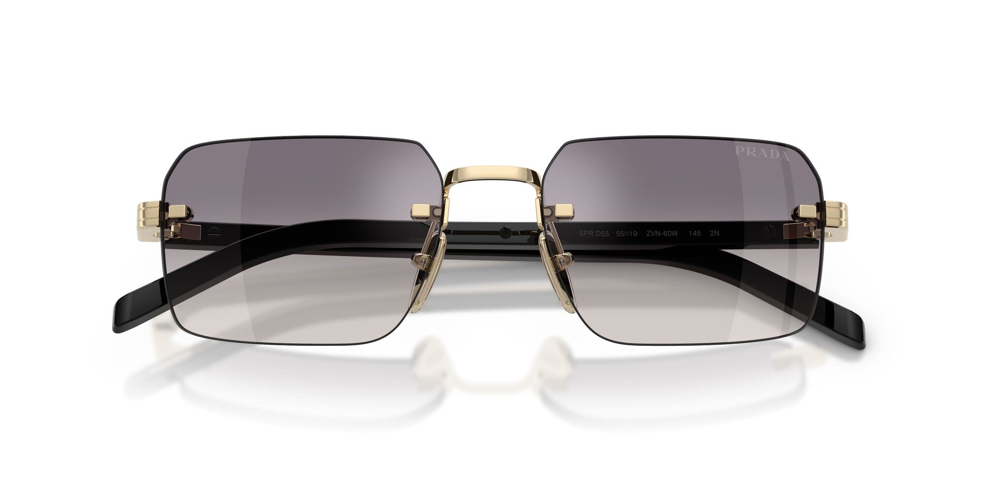 SPRD55S ZVN60W size 55 pale gold/gradient grey lens
