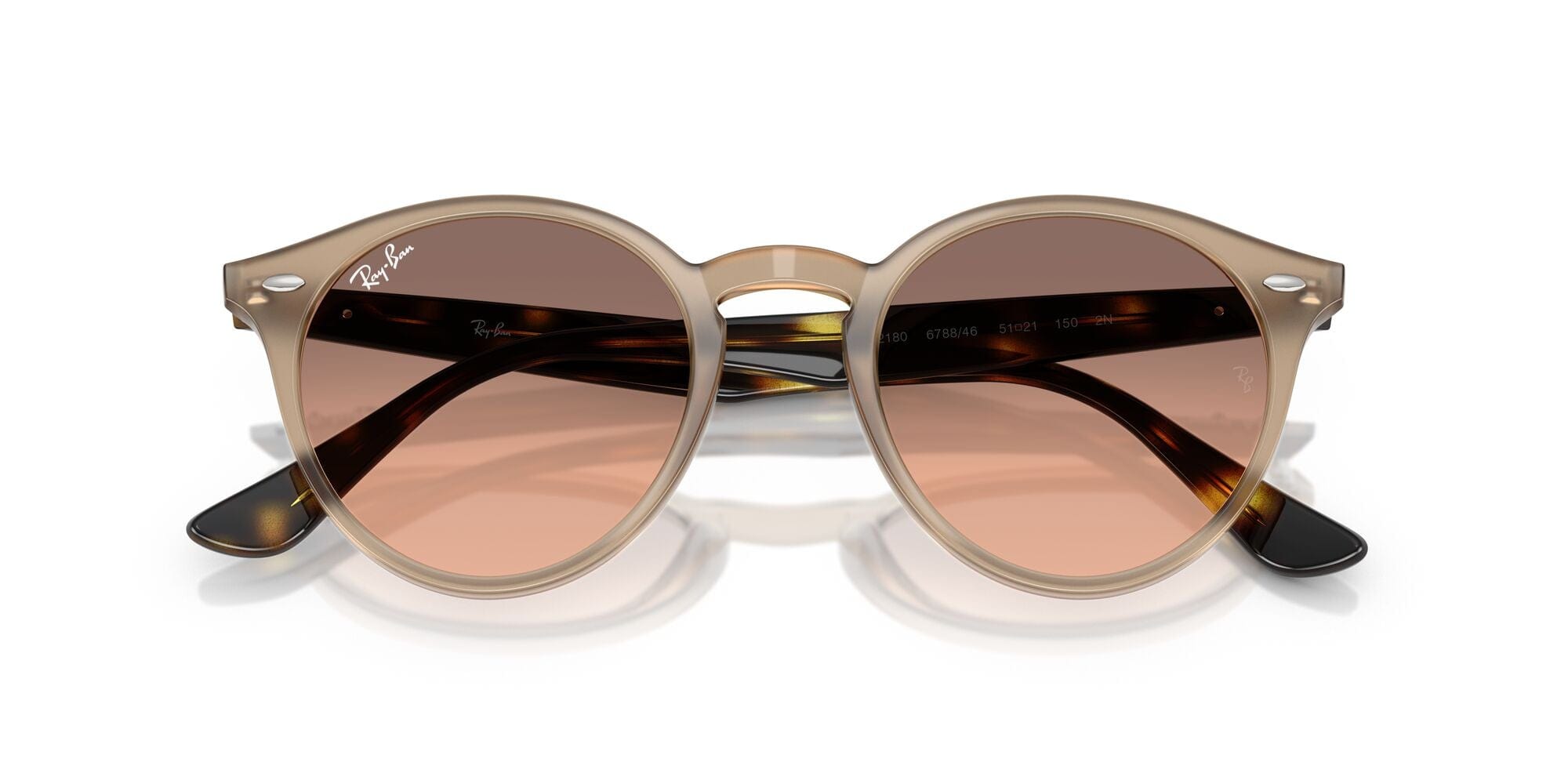 RB2180 678846 (49) turtledove/pink gradient grey lens