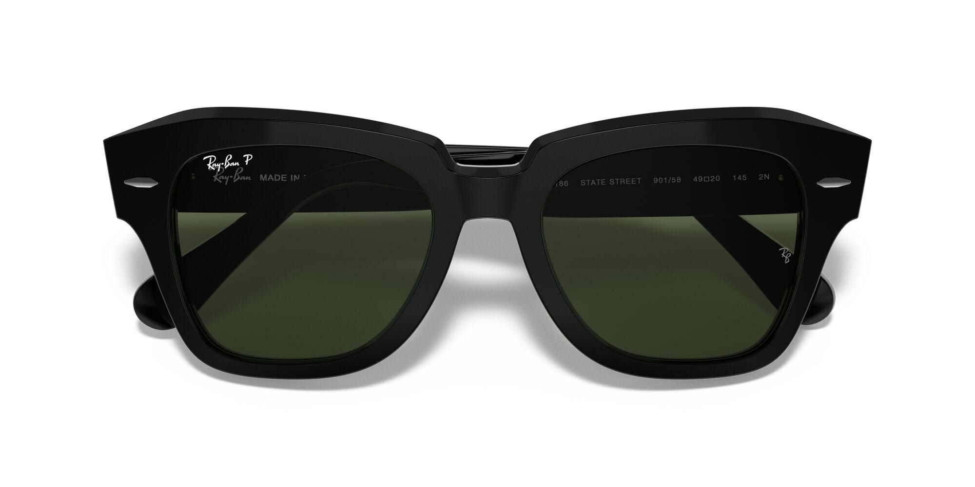 RB2186 901/58 (52) black/green polarised lens