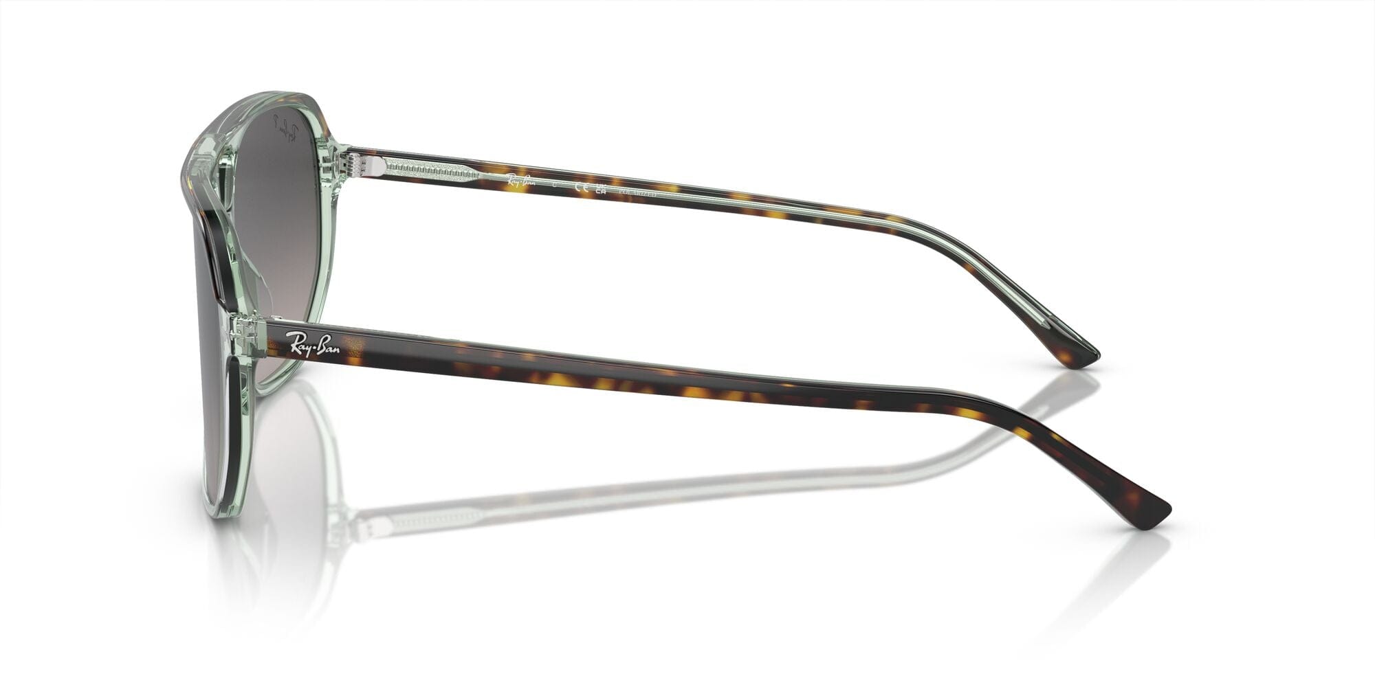 RB2205 1376M3 size 57 Bill one havana trans green/polarised grey gradient lens