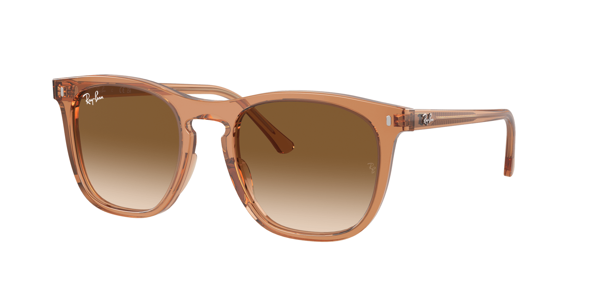 RB2210 676451 size 53 transparent brown/brown gradient lens