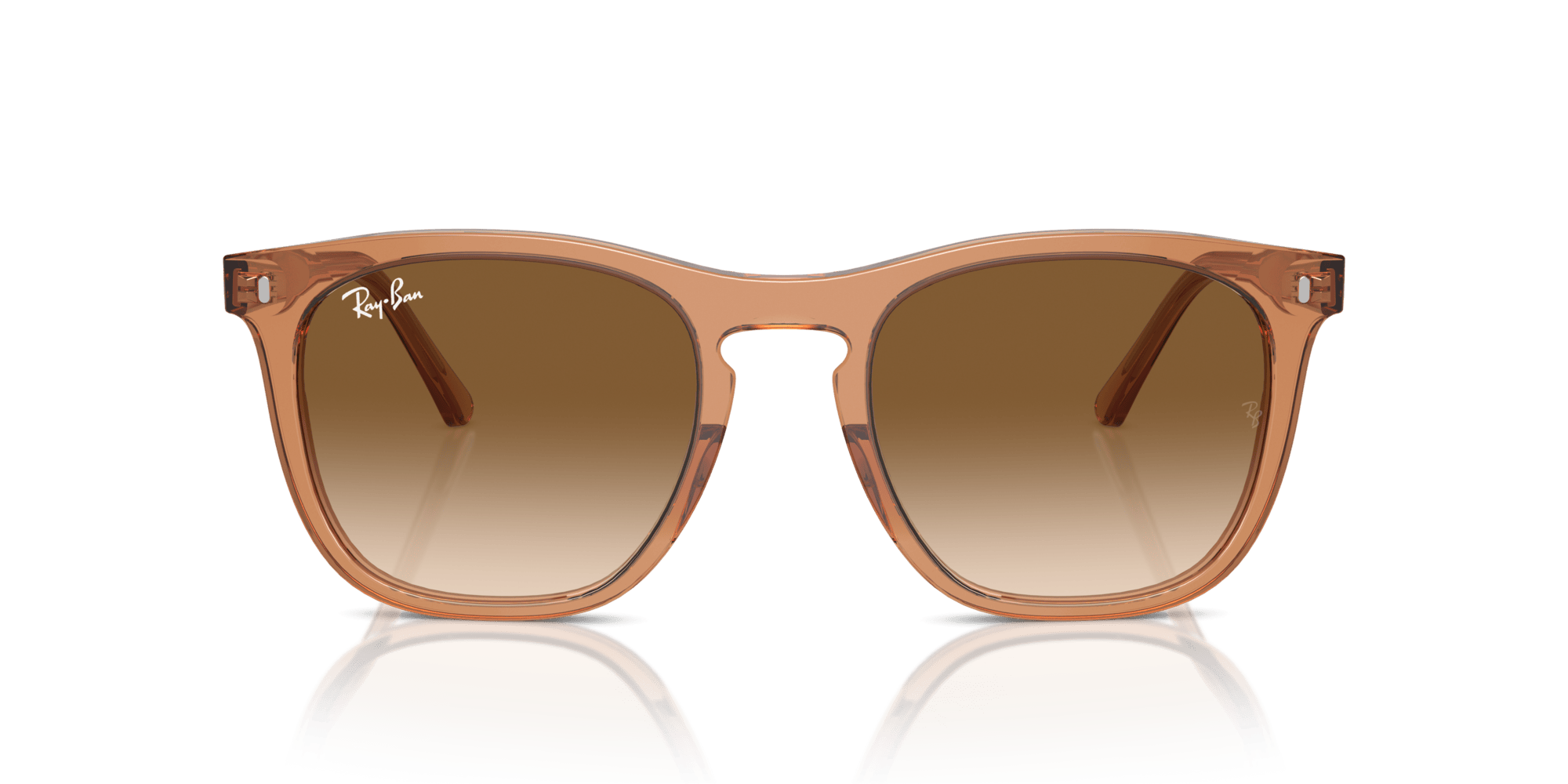 RB2210 676451 size 53 transparent brown/brown gradient lens