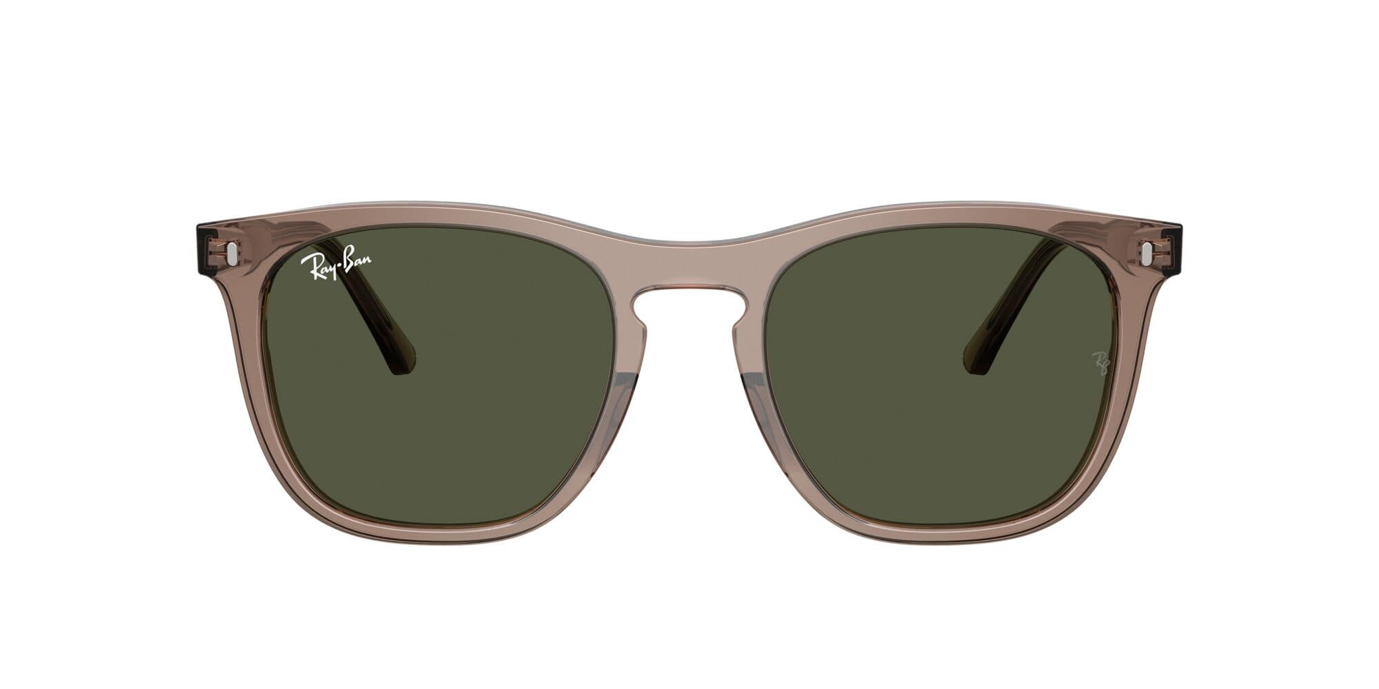 RB2210 845731 size 53 transparent light brown/blue lens
