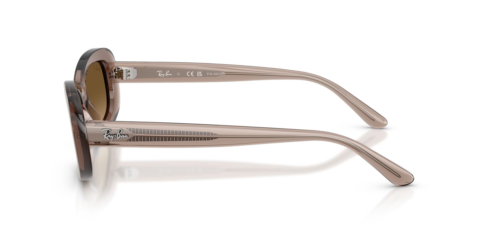 RB2221 6827M2 size 53 transparent beige/gradient brown polarised lens