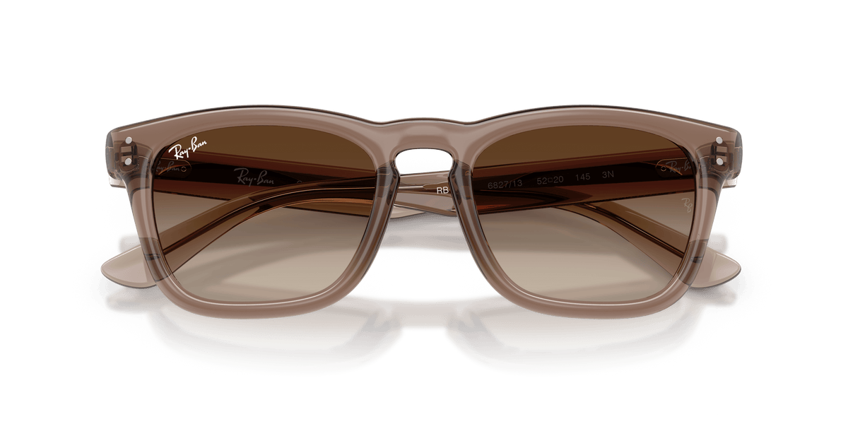 RB2238 682713 transparent light brown/brown gradient lens sunglasses