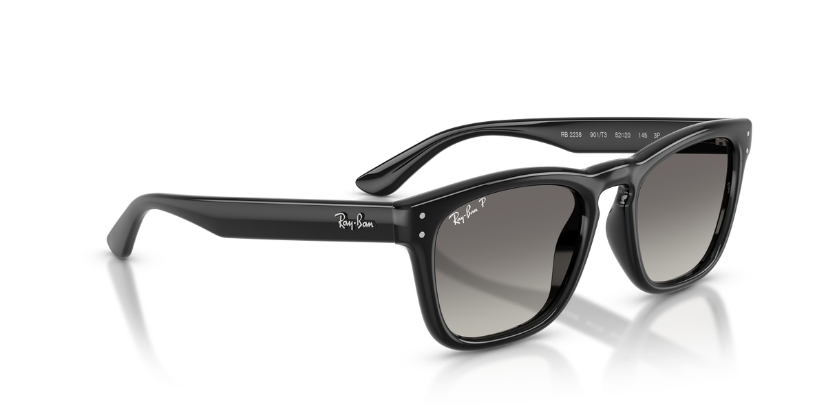 RB2238 901/T3 black/grey gradient polarised lens