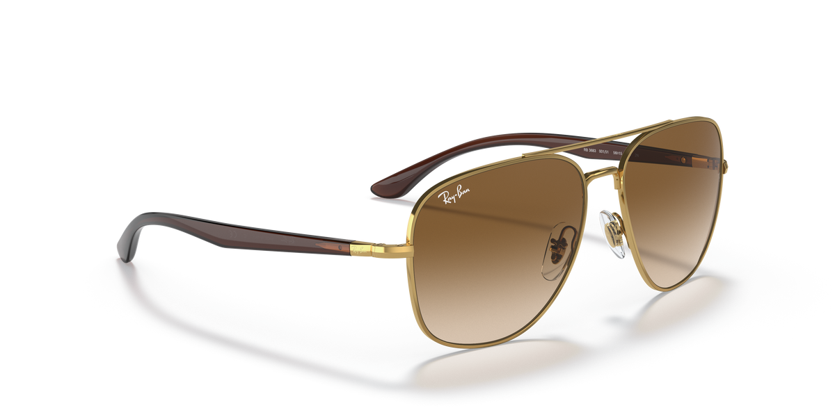 RB3683 001/51 gold/ brown gradient lens sunglasses