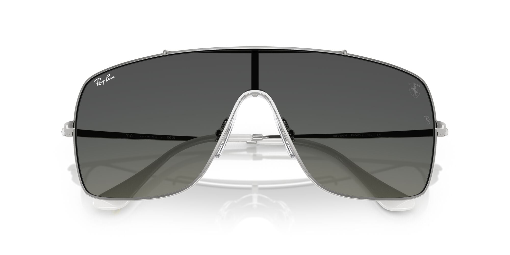 RB3697M F1048G silver/gradient grey lens