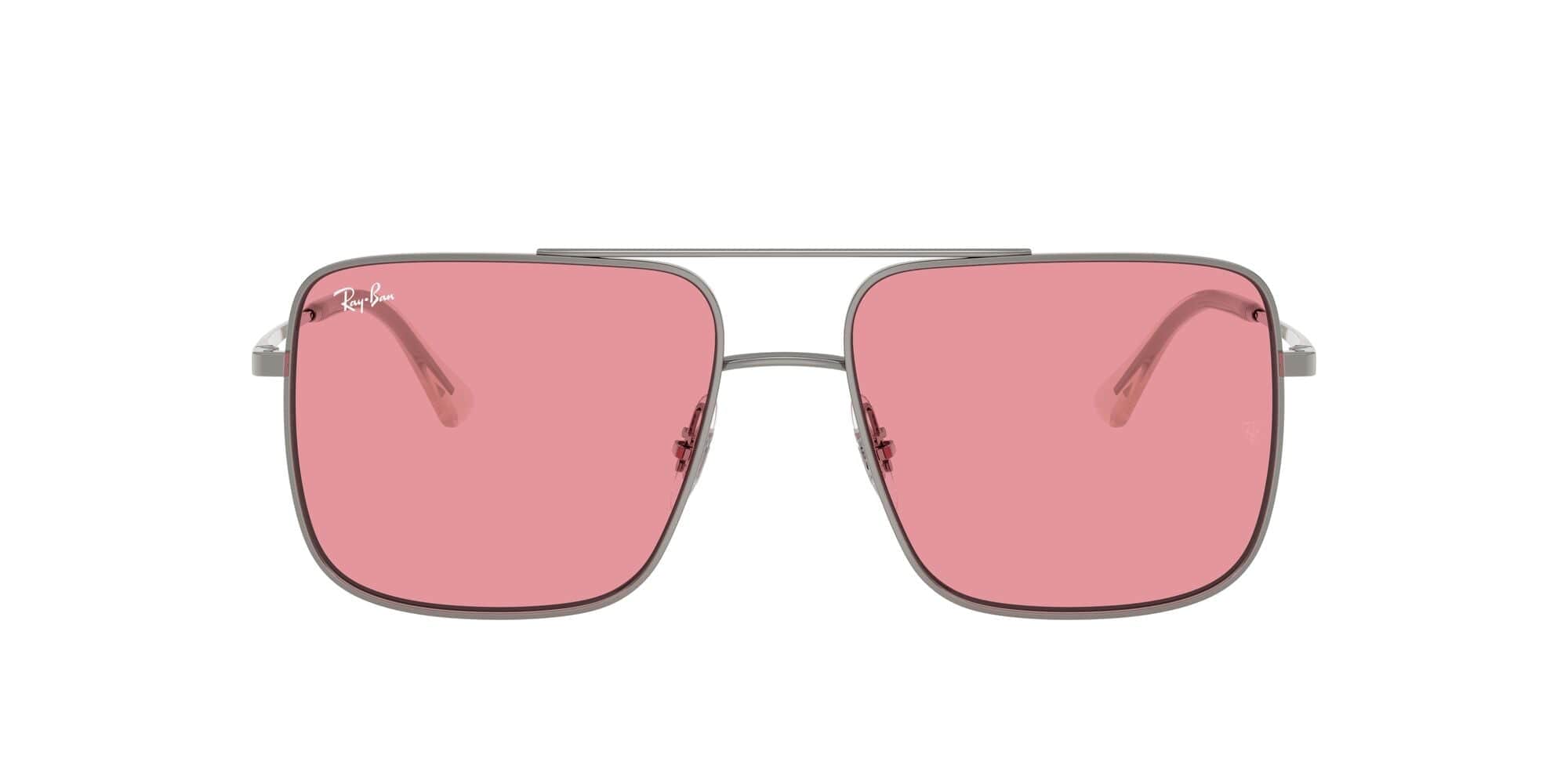 RB3758 004/84 (56) gunmetal/pink lens