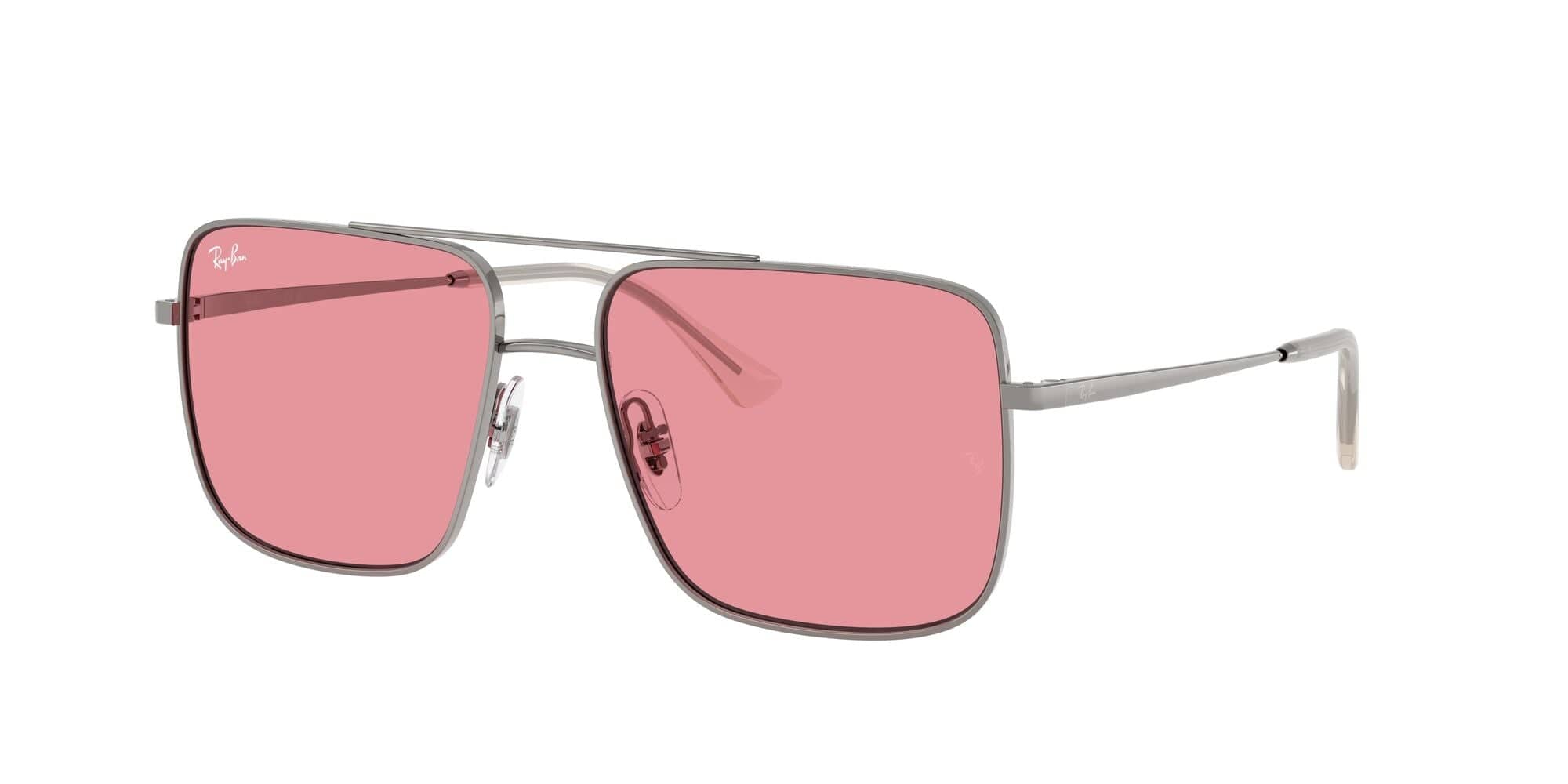 RB3758 004/84 (56) gunmetal/pink lens
