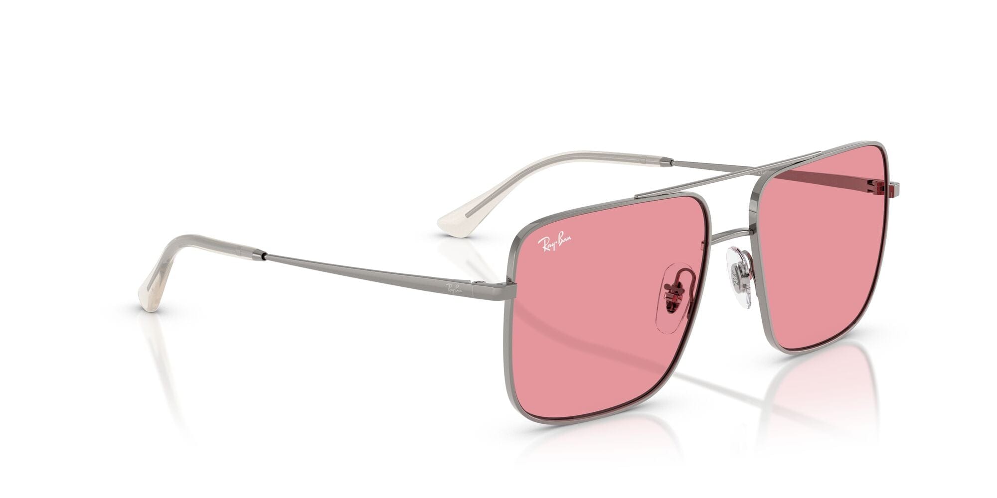RB3758 004/84 (56) gunmetal/pink lens