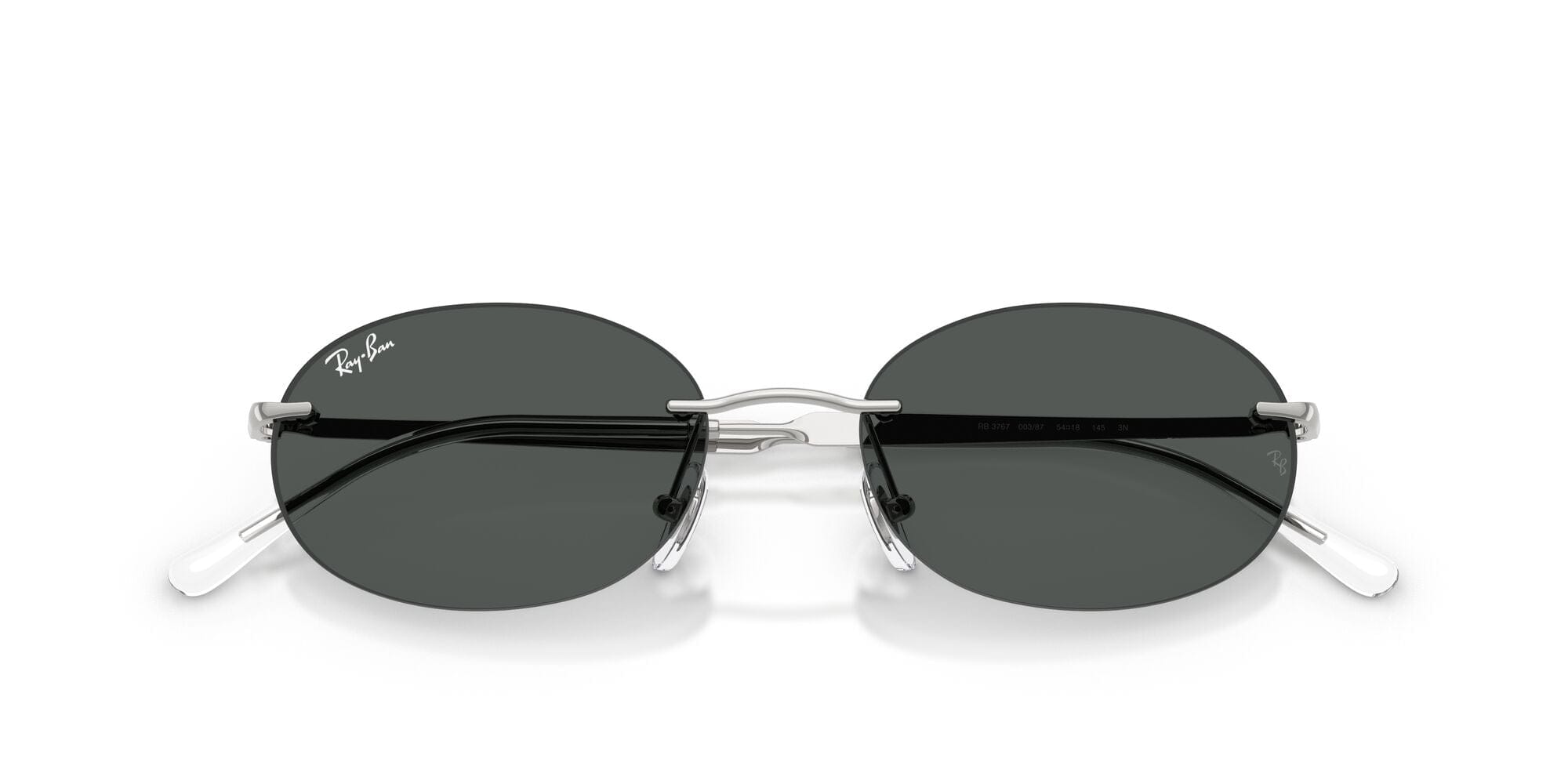 RB3767 003/87 size 54 silver/dark grey lens