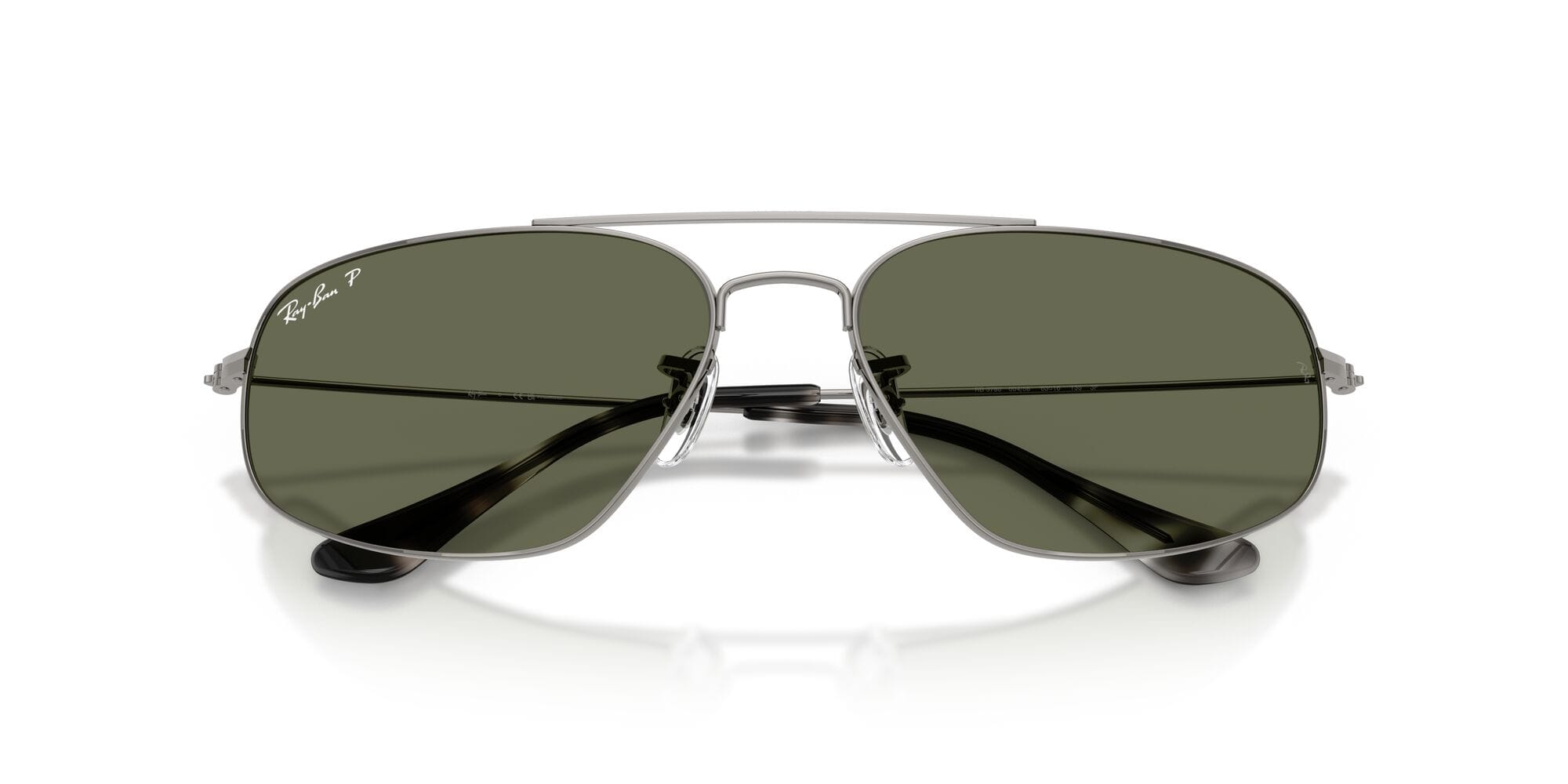RB3780 004/58 size 63 gunmetal/green polarised lens