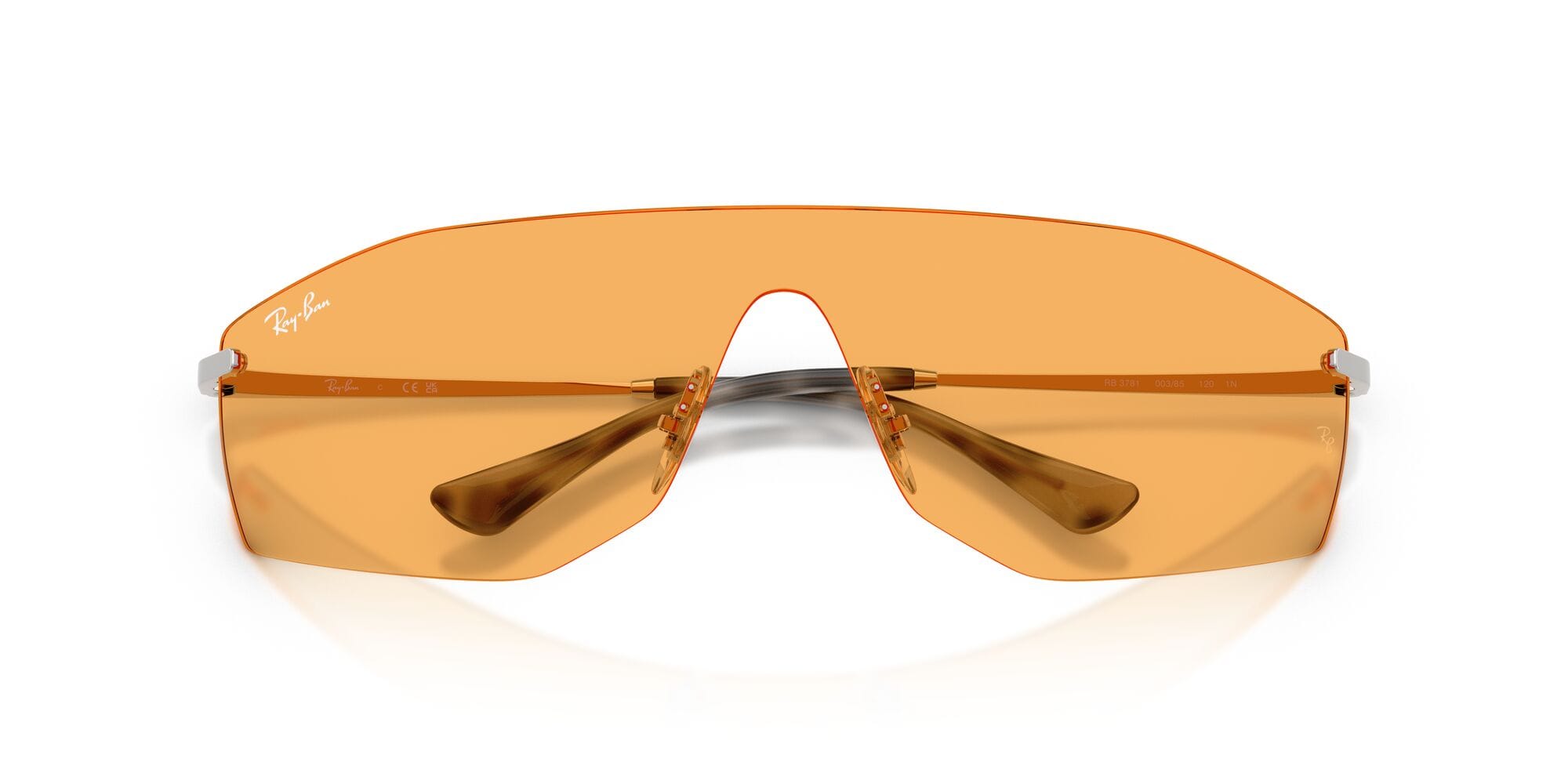 RB3781 003/85 silver/yellow lens