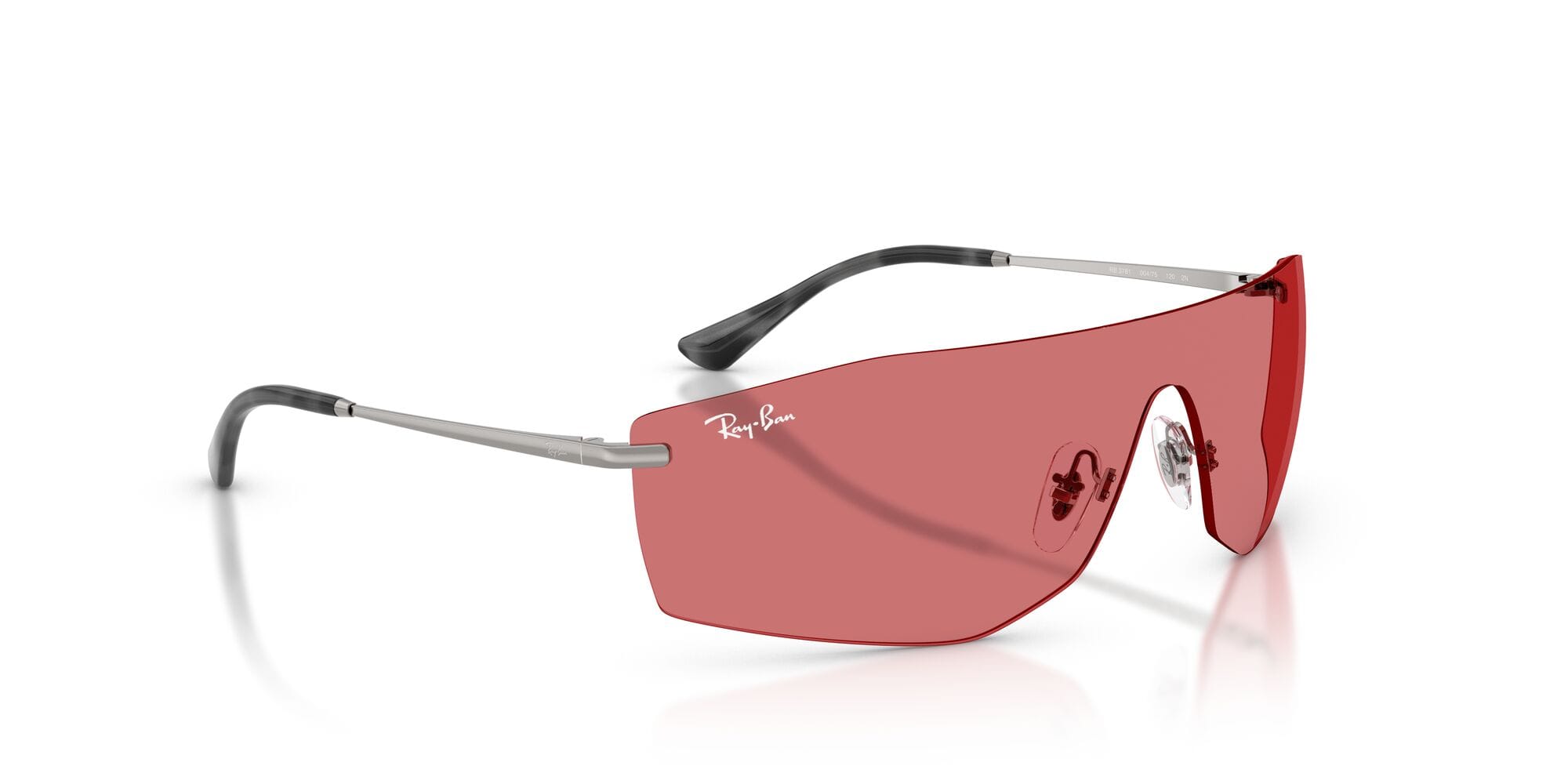 RB3781 004/75 gunmetal/red hiper lens