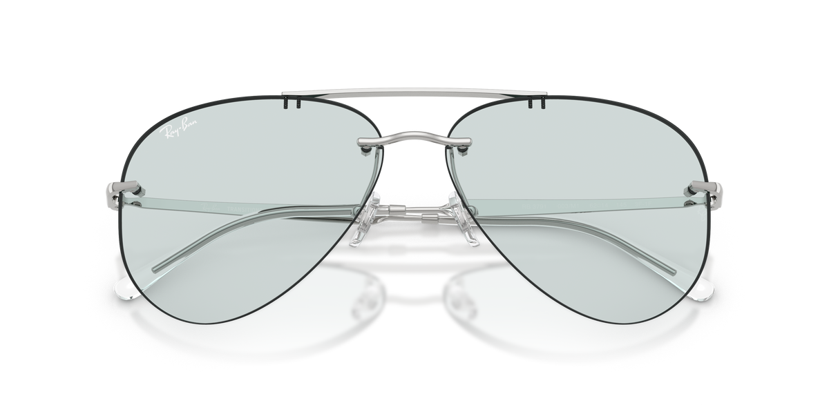 RB3791 003/M1 size 61 silver/photochromatic emerald lens