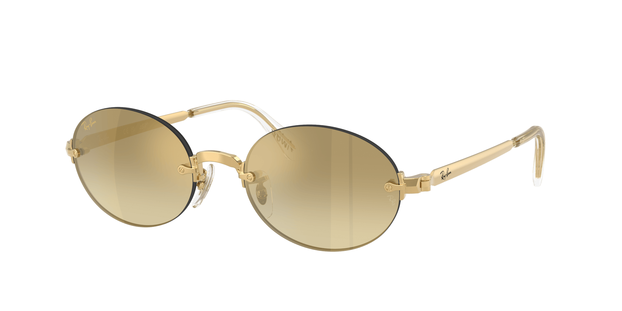 RB3929 001/7I ASAP Rocky gold/brown gradient mirror
