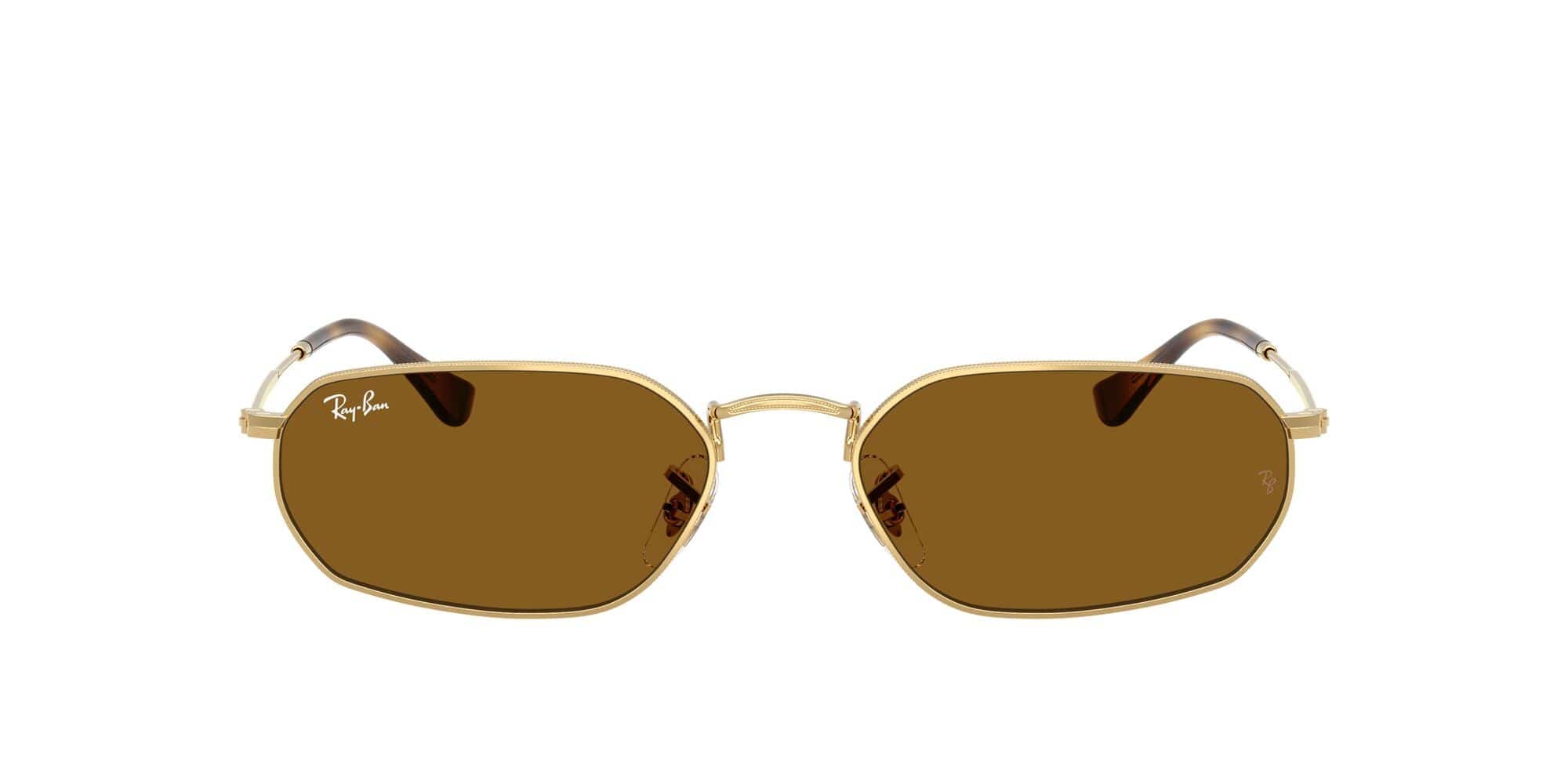 RB3947 001/33 size 54 gold/brown lens