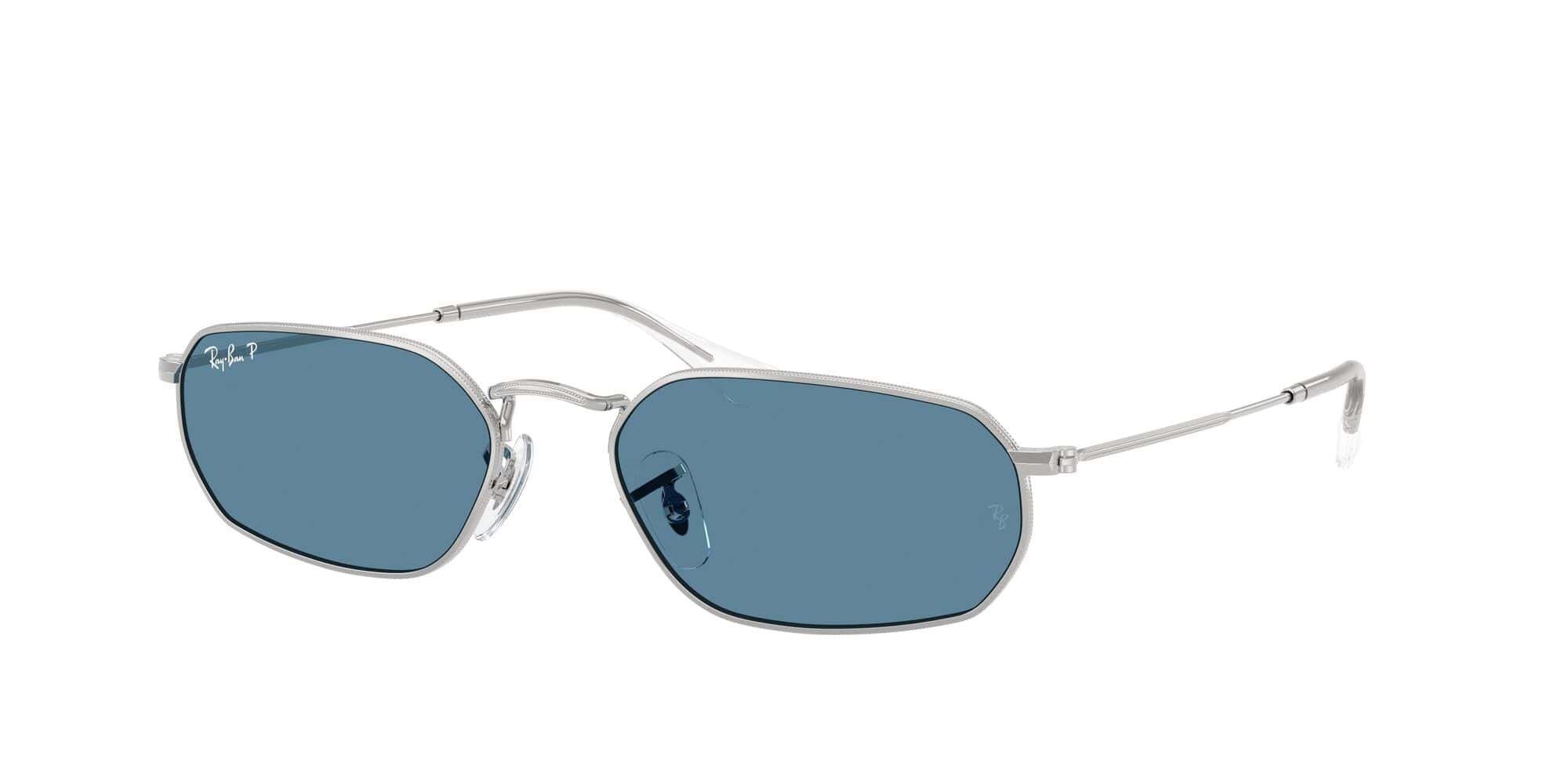 RB3947 003/52 size 54 silver/polarised blue lens