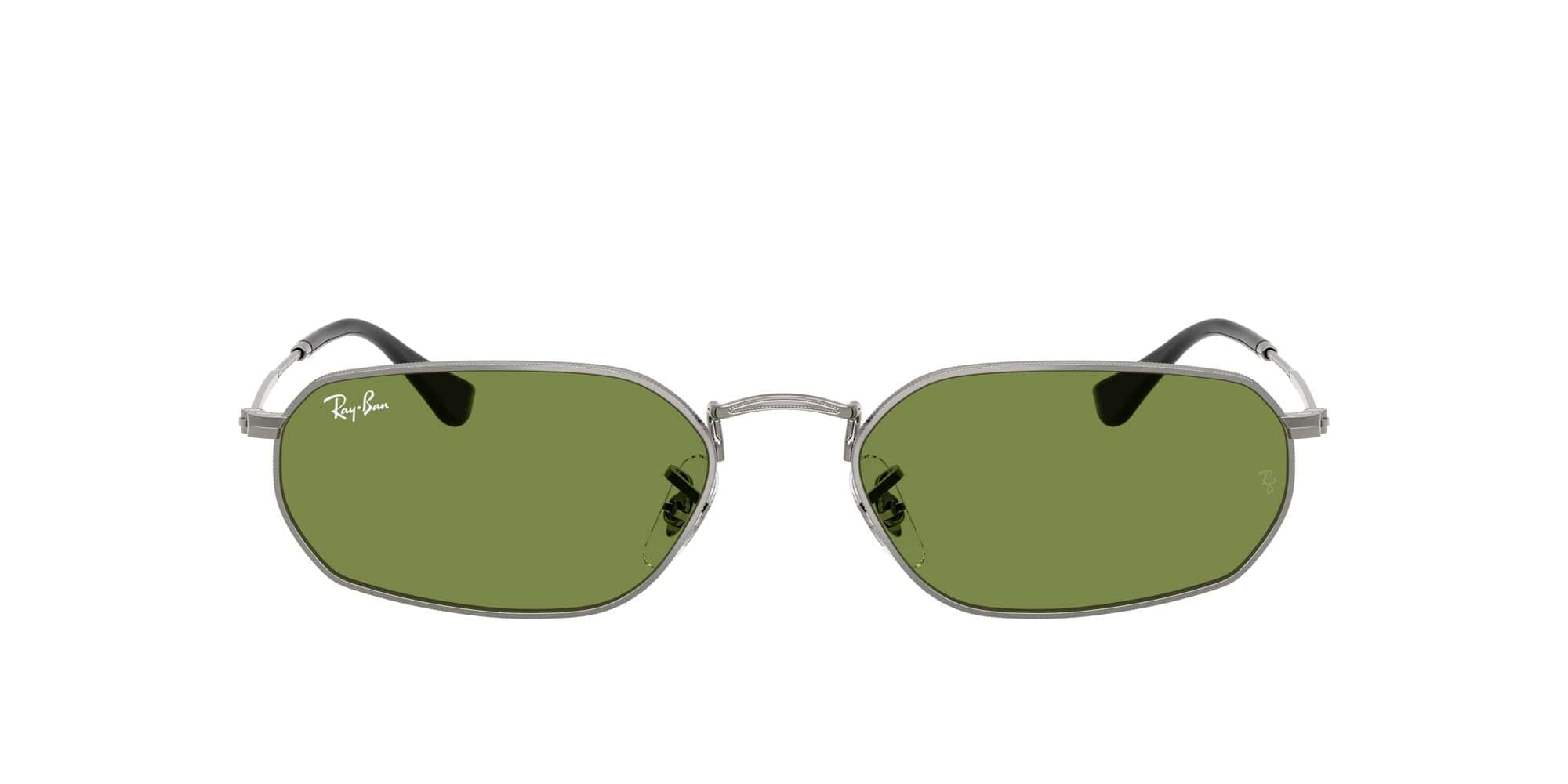 RB3947 004/4E size 54 gunmetal/green lens
