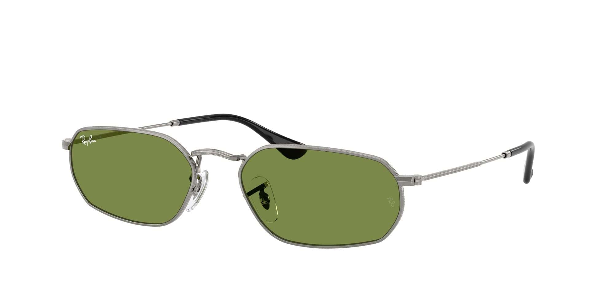 RB3947 004/4E size 54 gunmetal/green lens