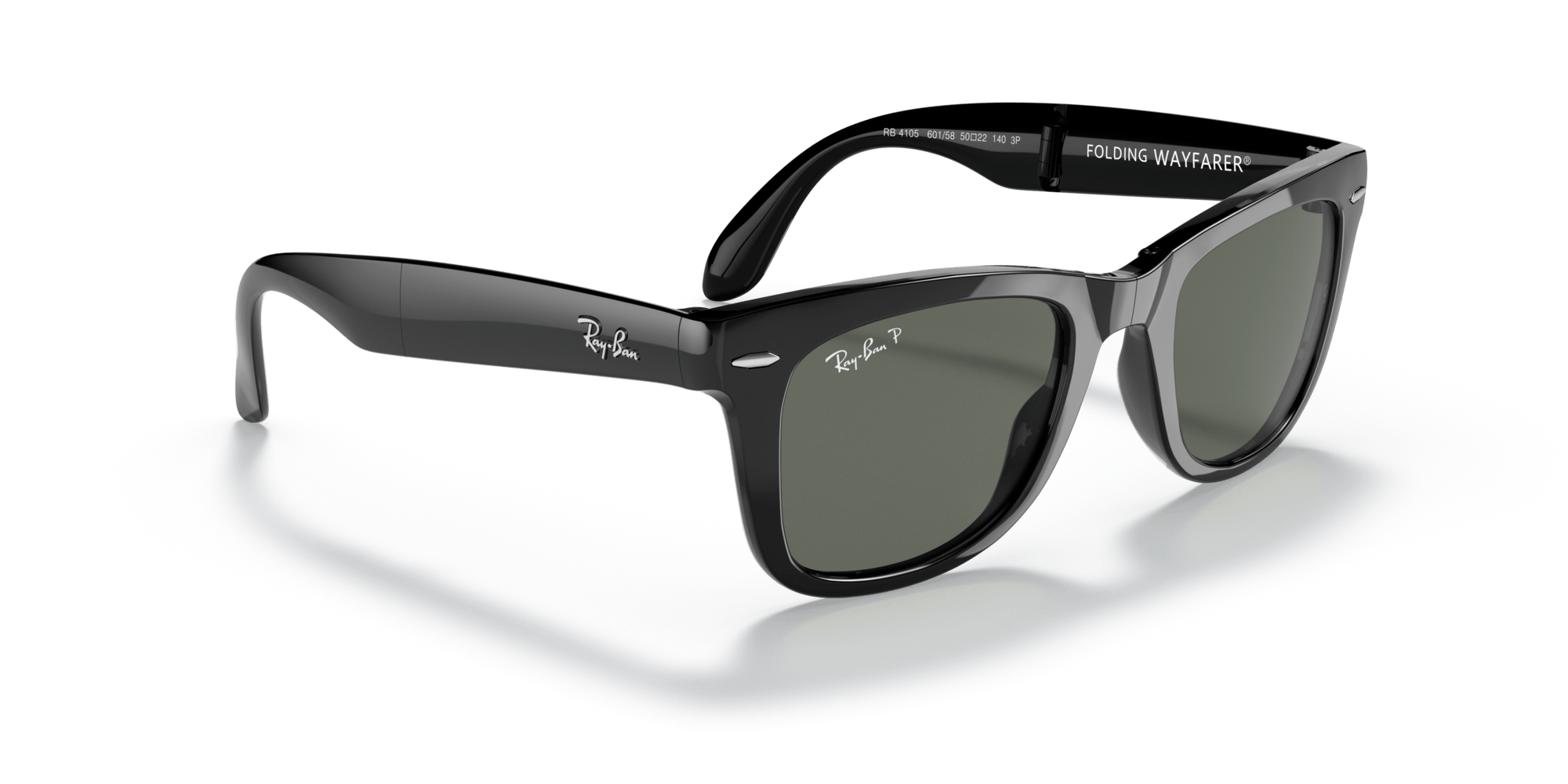 RB4105 601/58 size 50 black/G15 green polarised lens